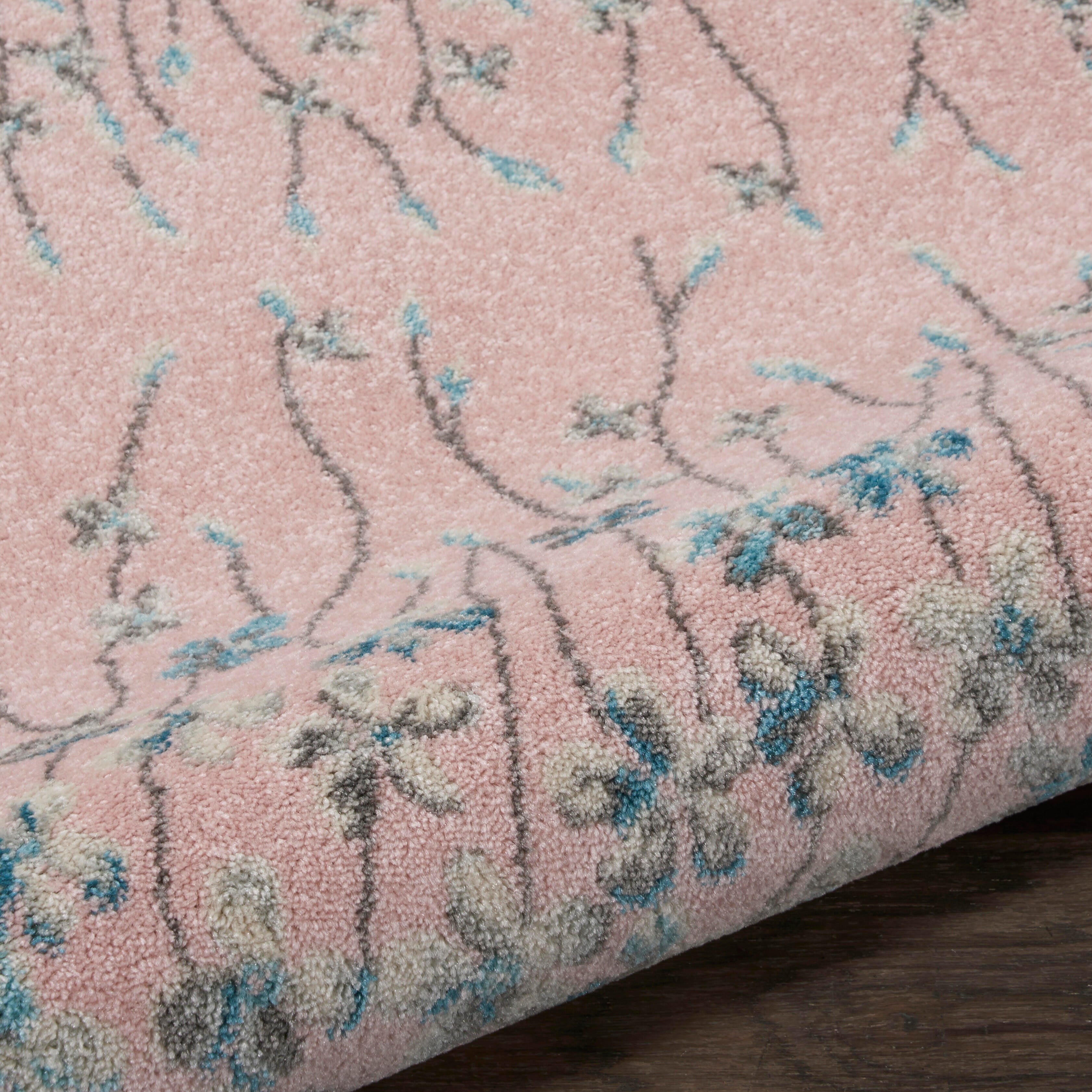 Nourison Nourison Tranquil 2' X 4' Pink Contemporary Indoor Rug, Pink, large