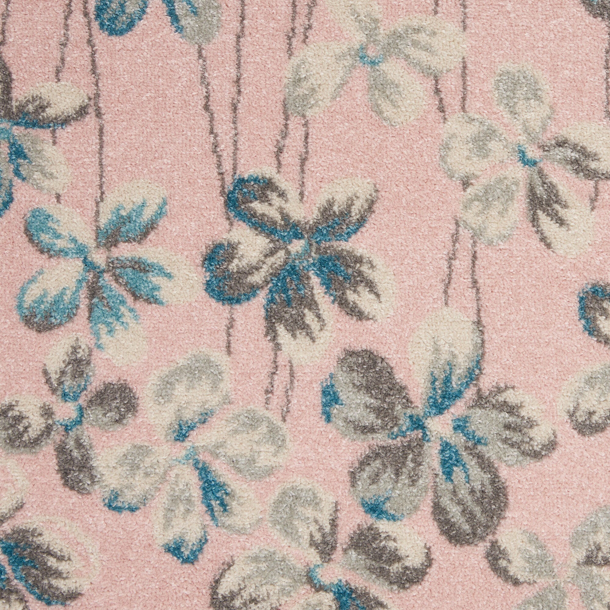 Nourison Nourison Tranquil 4' x 6' Pink Contemporary Indoor Rug, Pink, large