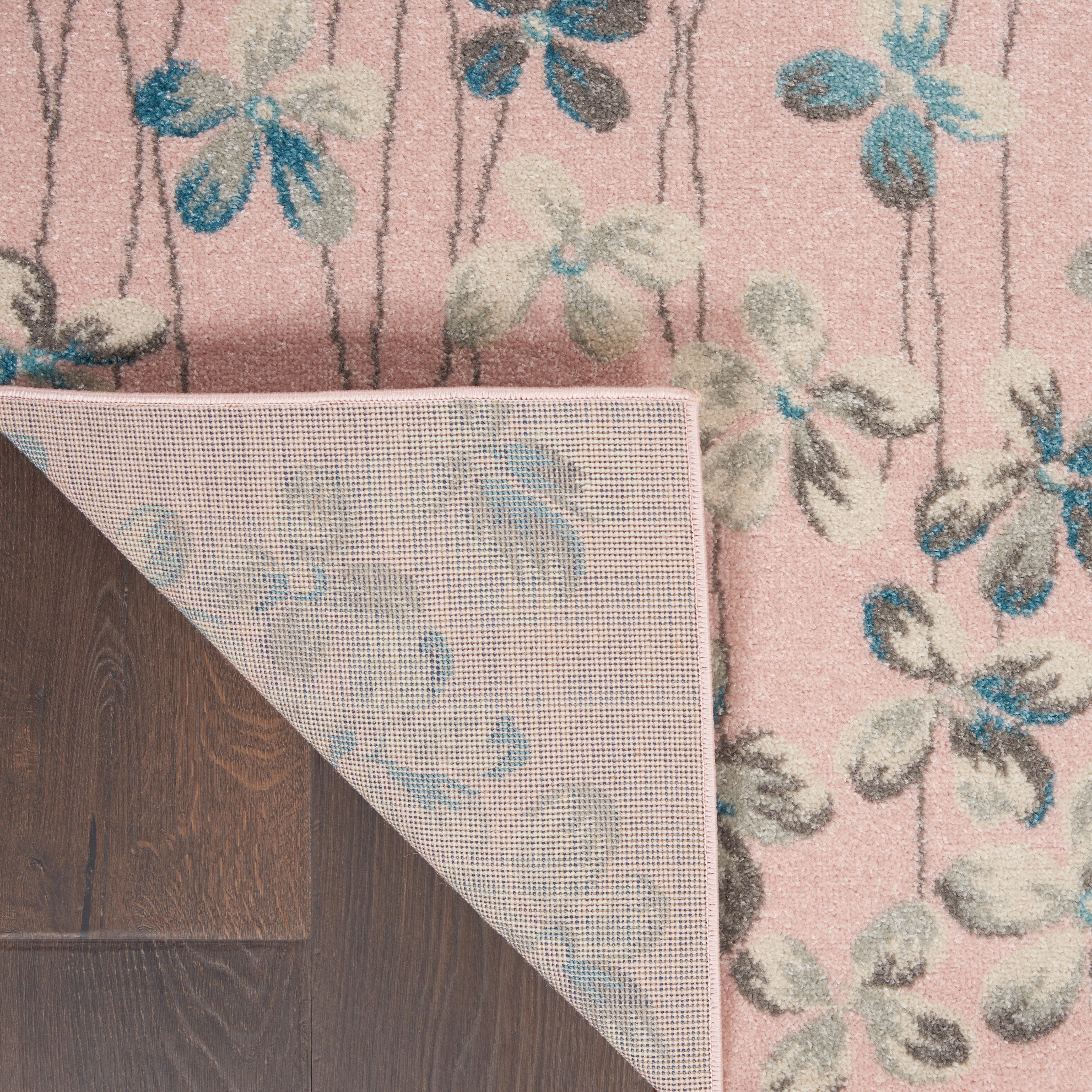Nourison Nourison Tranquil 5'3" x 7'3" Pink Contemporary Indoor Rug, Pink, large
