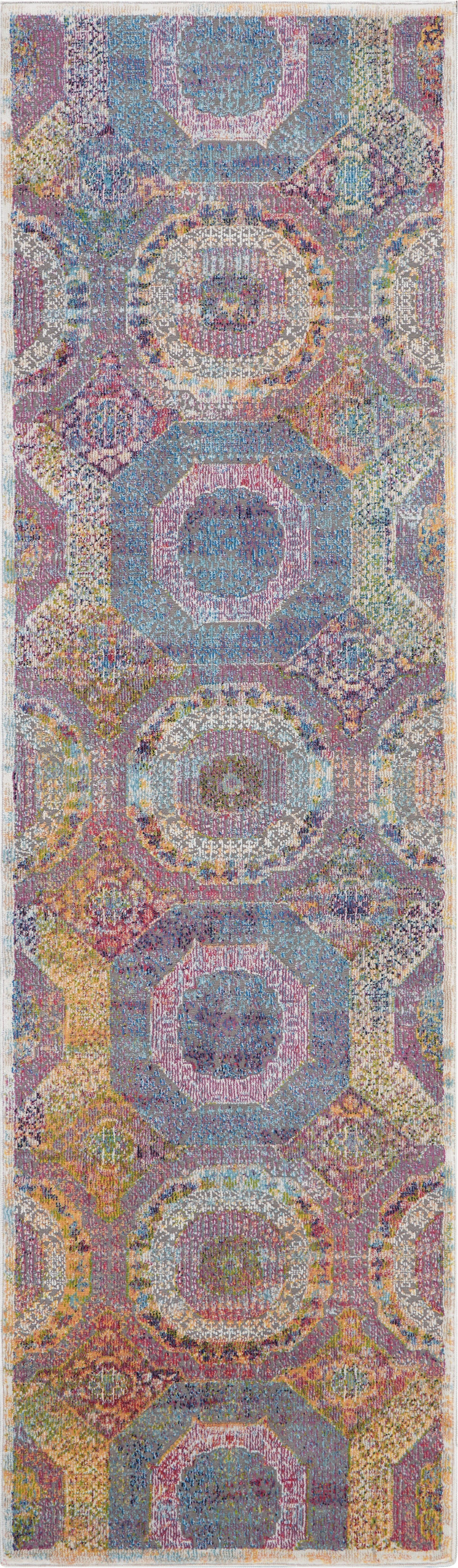 Nourison Home Nourison Ankara Global 2' x 6' Multicolor Bohemian Indoor Rug, Multi, large