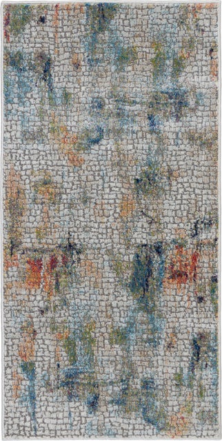 Nourison Home Ankara Global Ivory/Multicolor Modern Indoor Rug
