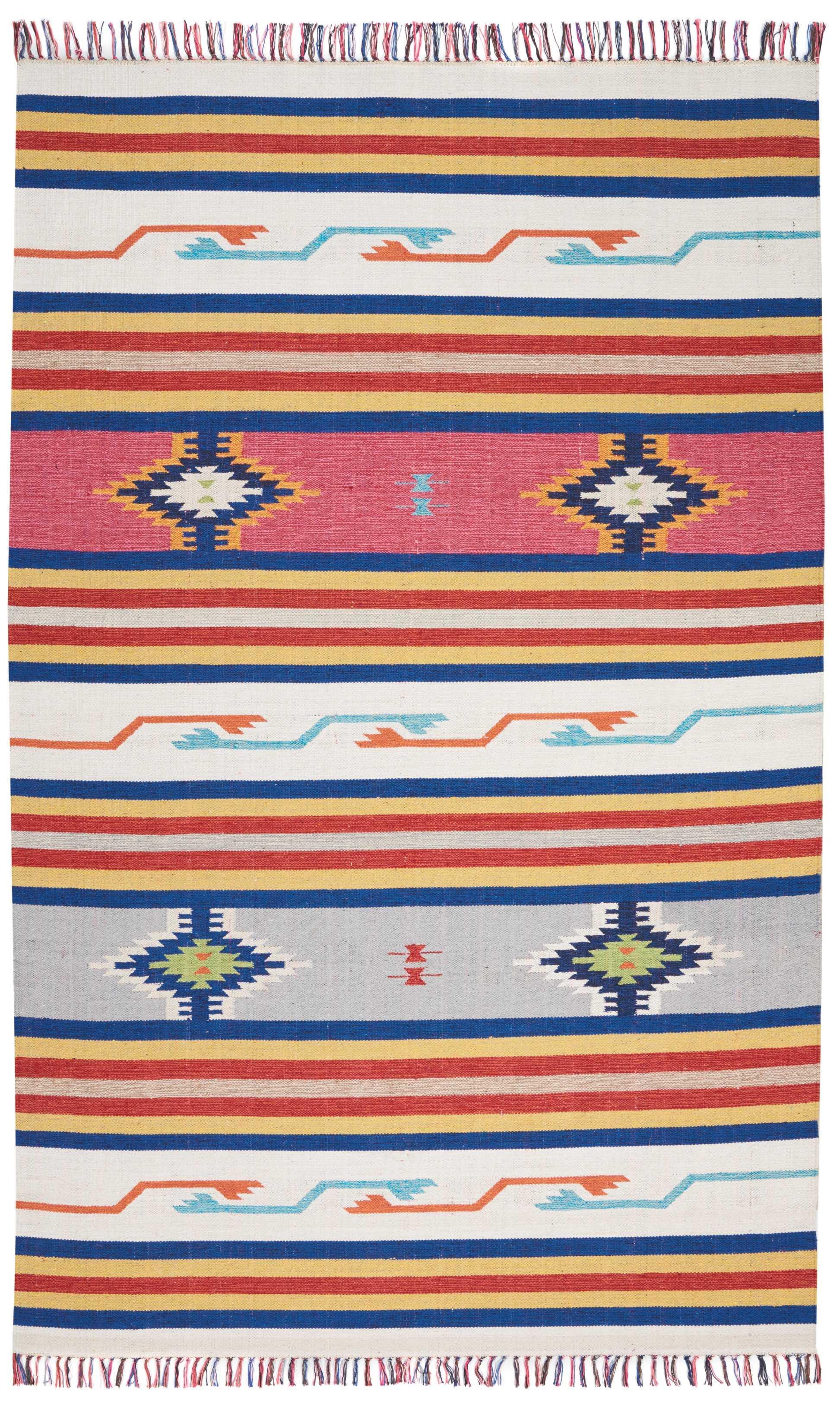 Nourison Home Nourison Baja 3'6" x 5'6" Ivory Southwestern Indoor Rug, Ivory, large