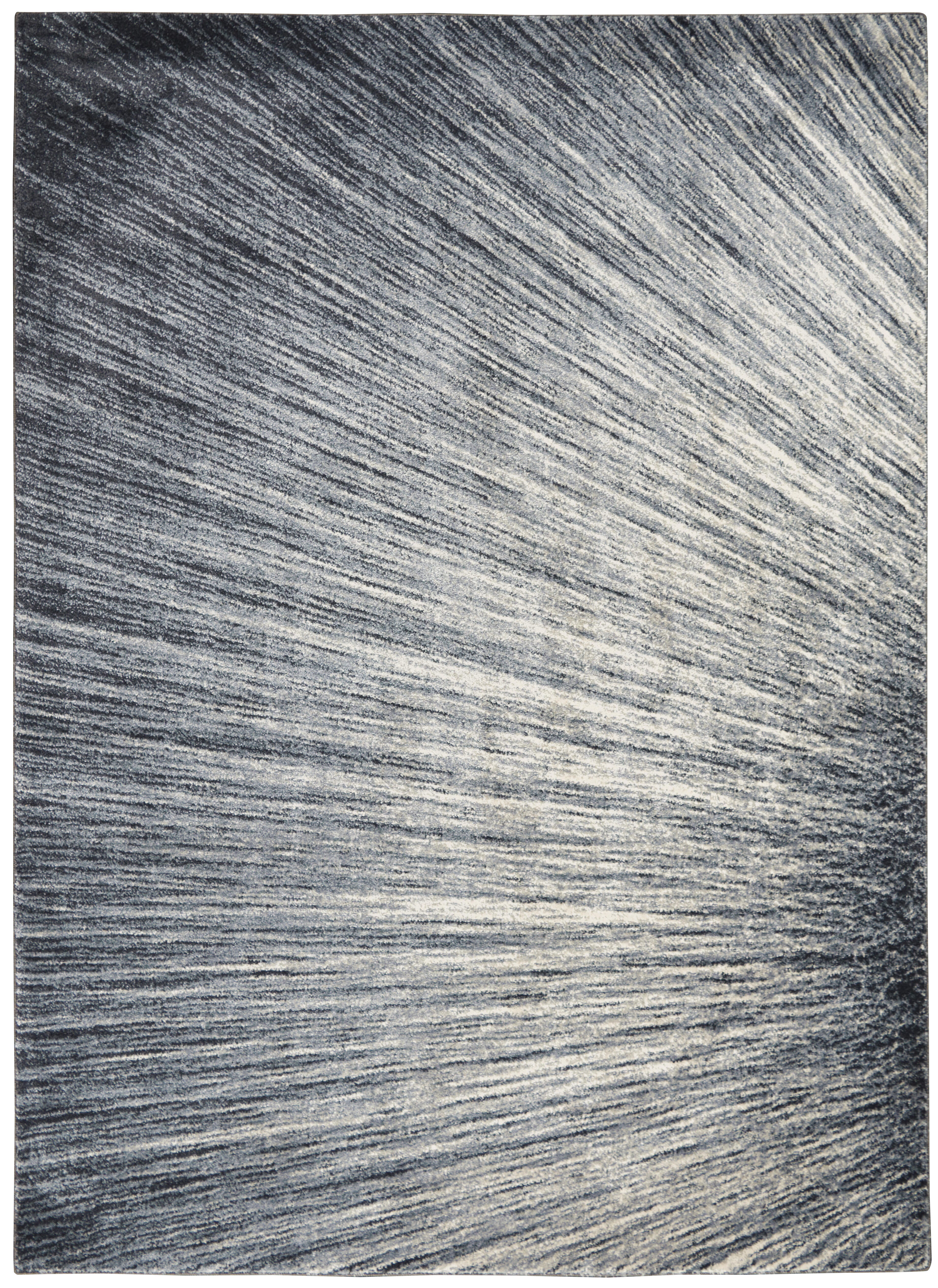 Kathy Ireland Kathy Ireland Home Moroccan Celebration 3'10" x 5'10" Blue/Grey Modern Indoor Rug, Blue/Gray, large