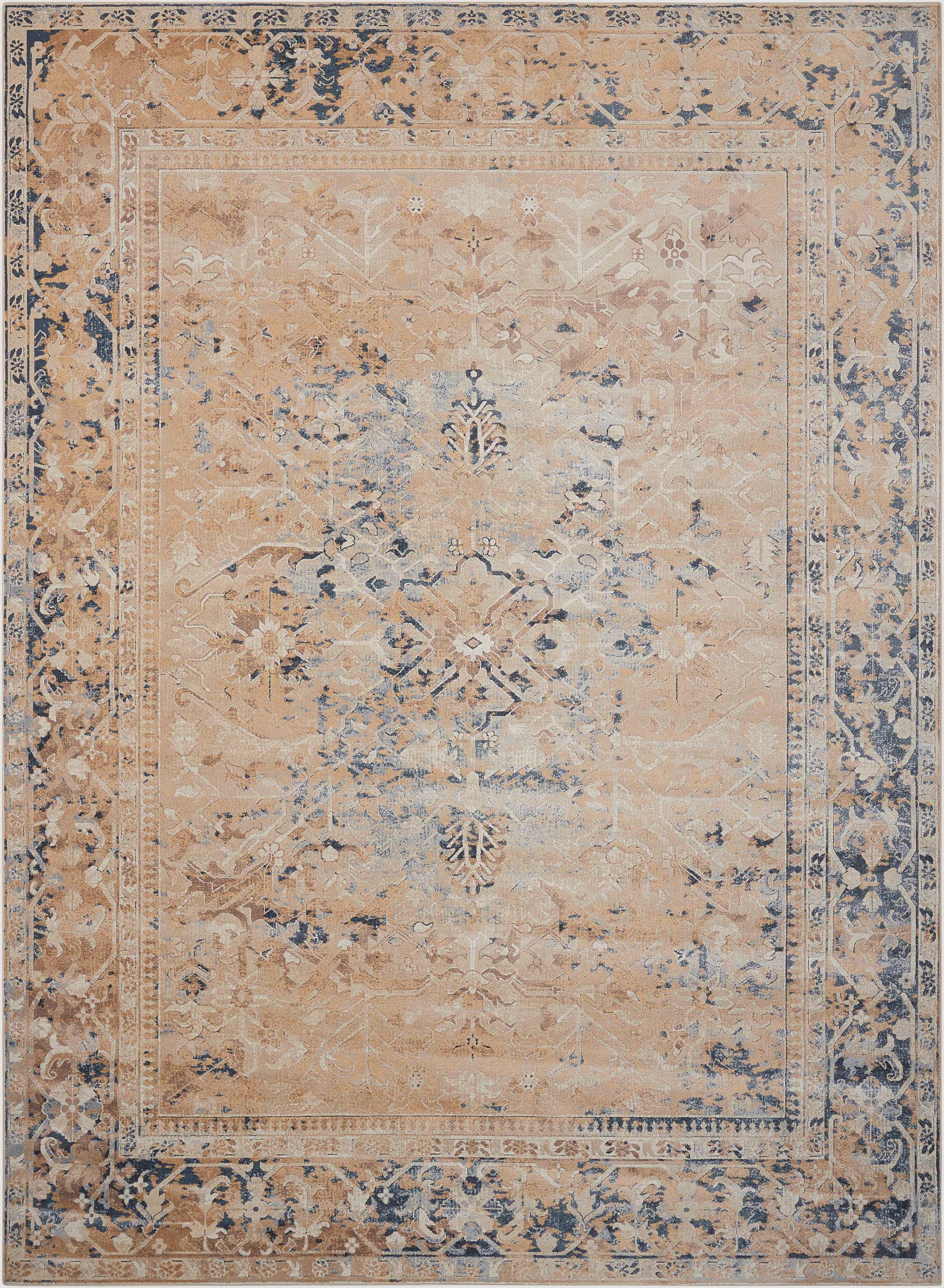 Nourison Home Kathy Ireland Home Malta 5'3" x 7'7" Taupe Vintage Indoor Rug, , large