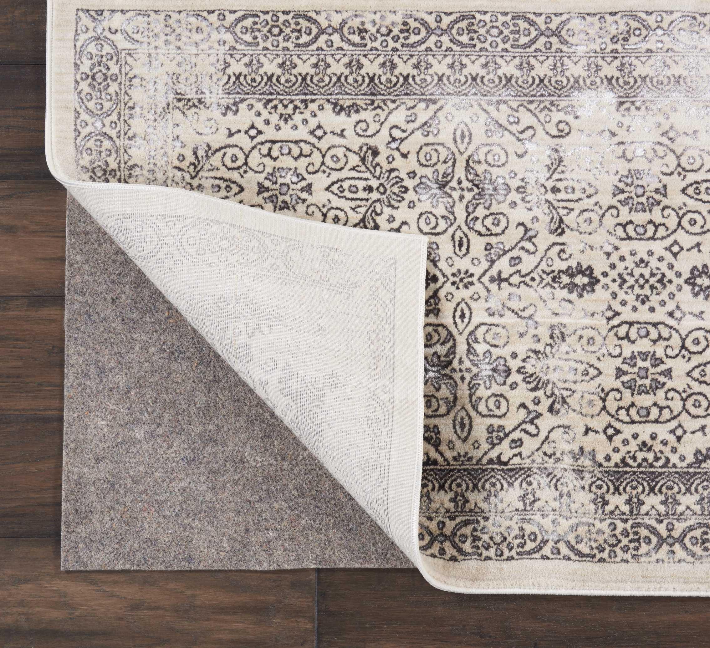 Nourison Home Nourison Basic RugLoc 1'8" x 3'4" Rectangle Non-slip Rug Pad, Gray, rollover