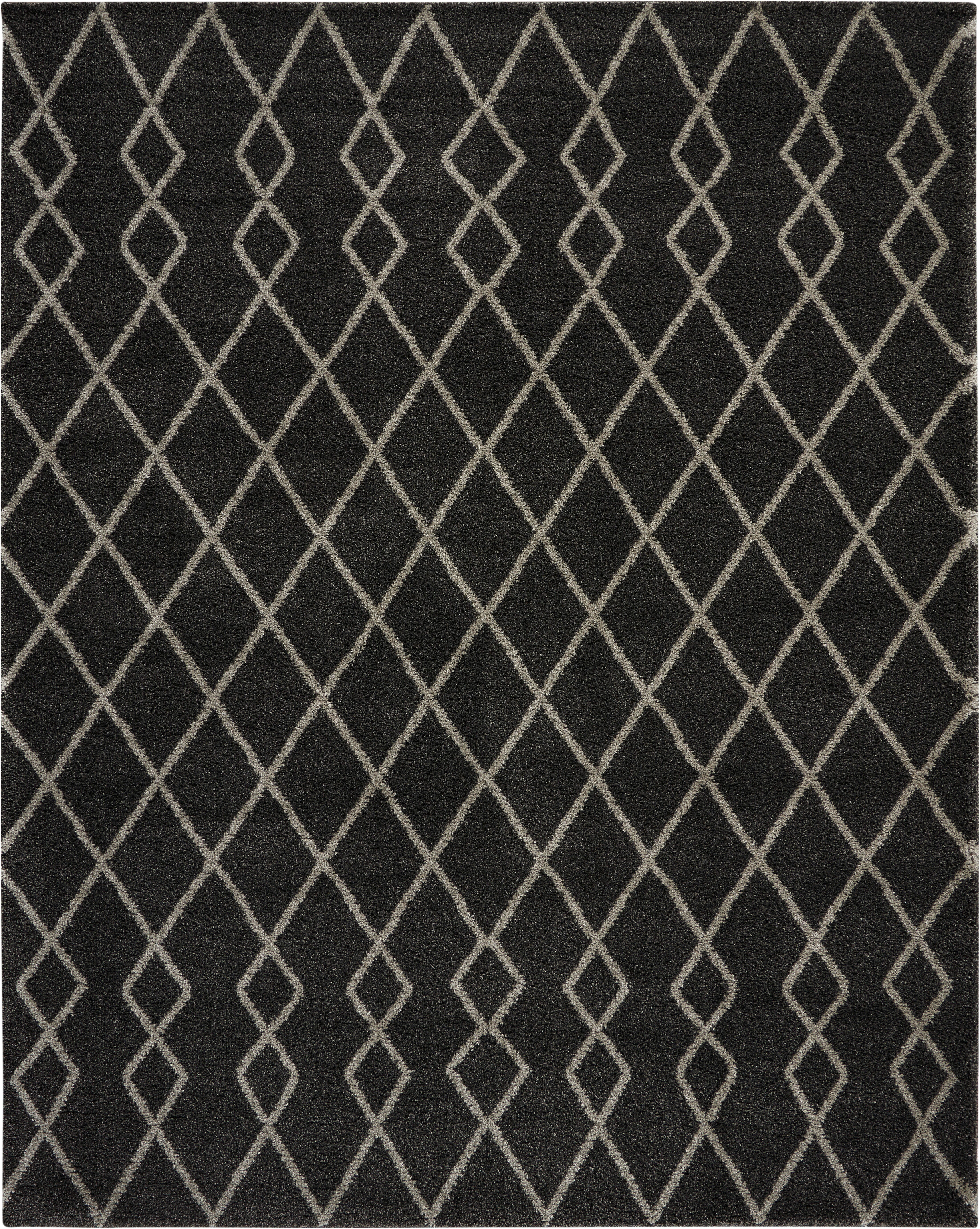 Nourison Nourison Martil Mat01 Charcoal 8'x10' Large Plush Rug, Charcoal, large