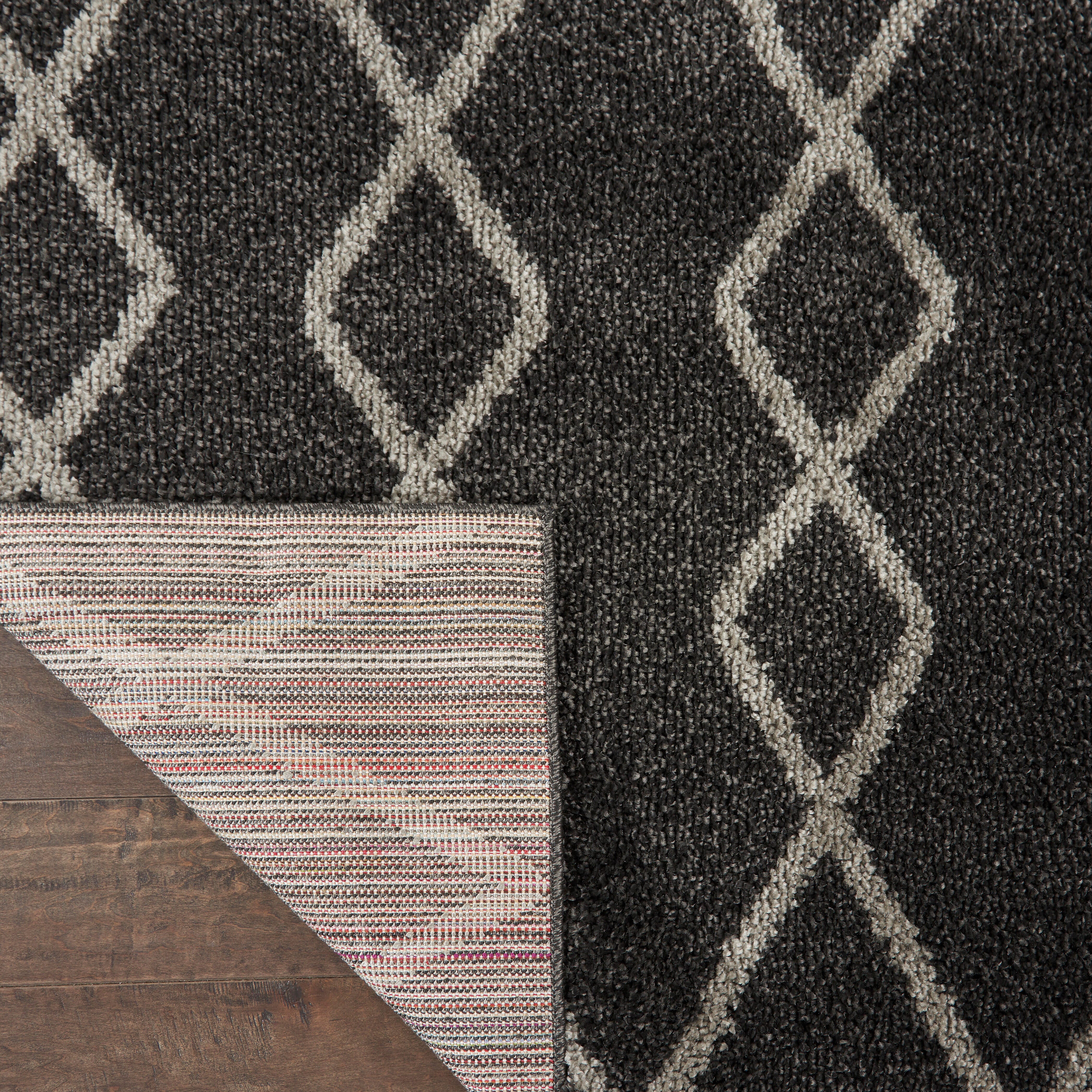 Nourison Nourison Martil Mat01 Charcoal 8'x10' Large Plush Rug, Charcoal, large