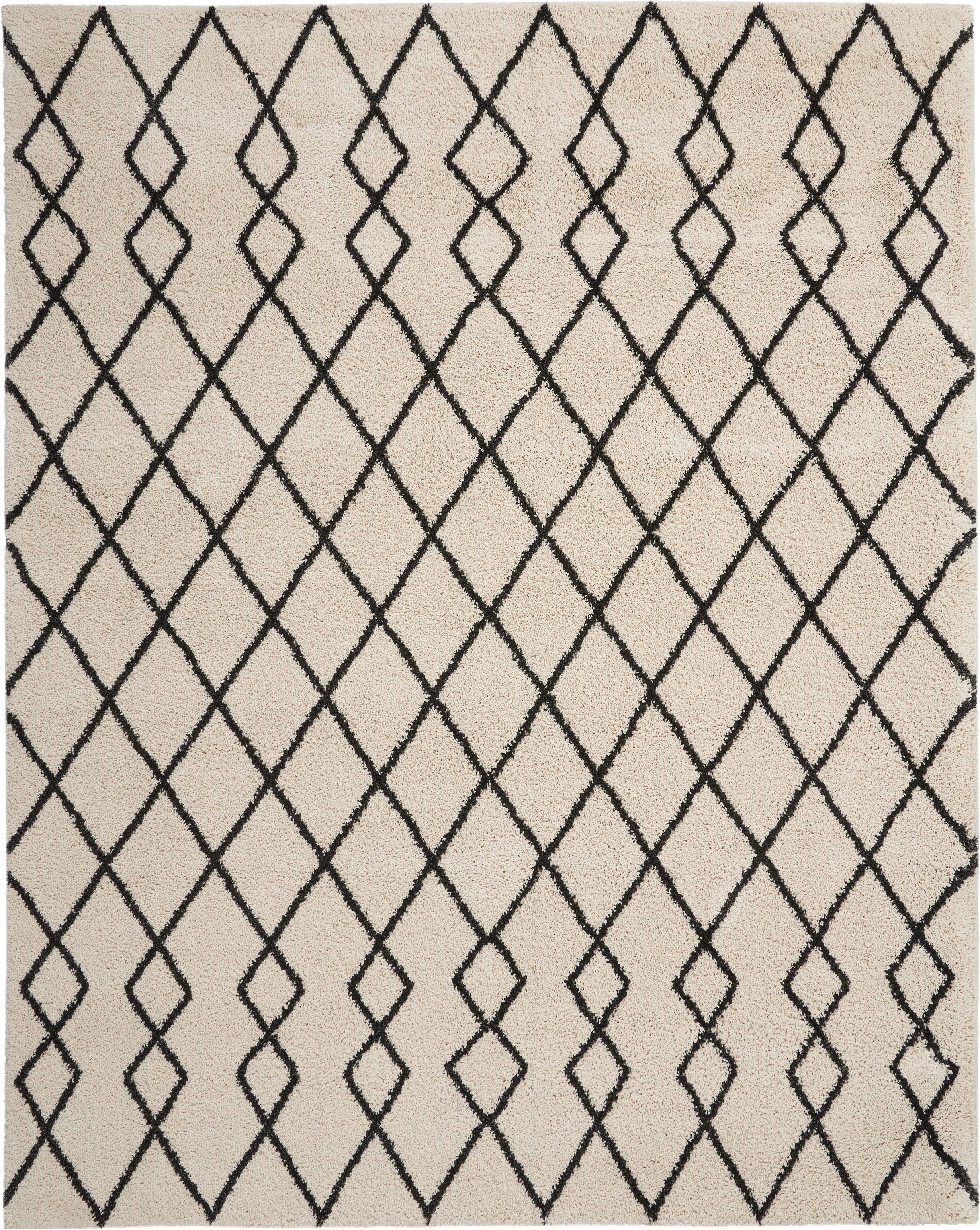 Nourison Home Nourison Martil 7'10" x 9'10" Ivory/Charcoal Moroccan Indoor Rug, Ivory/Charcoal, large