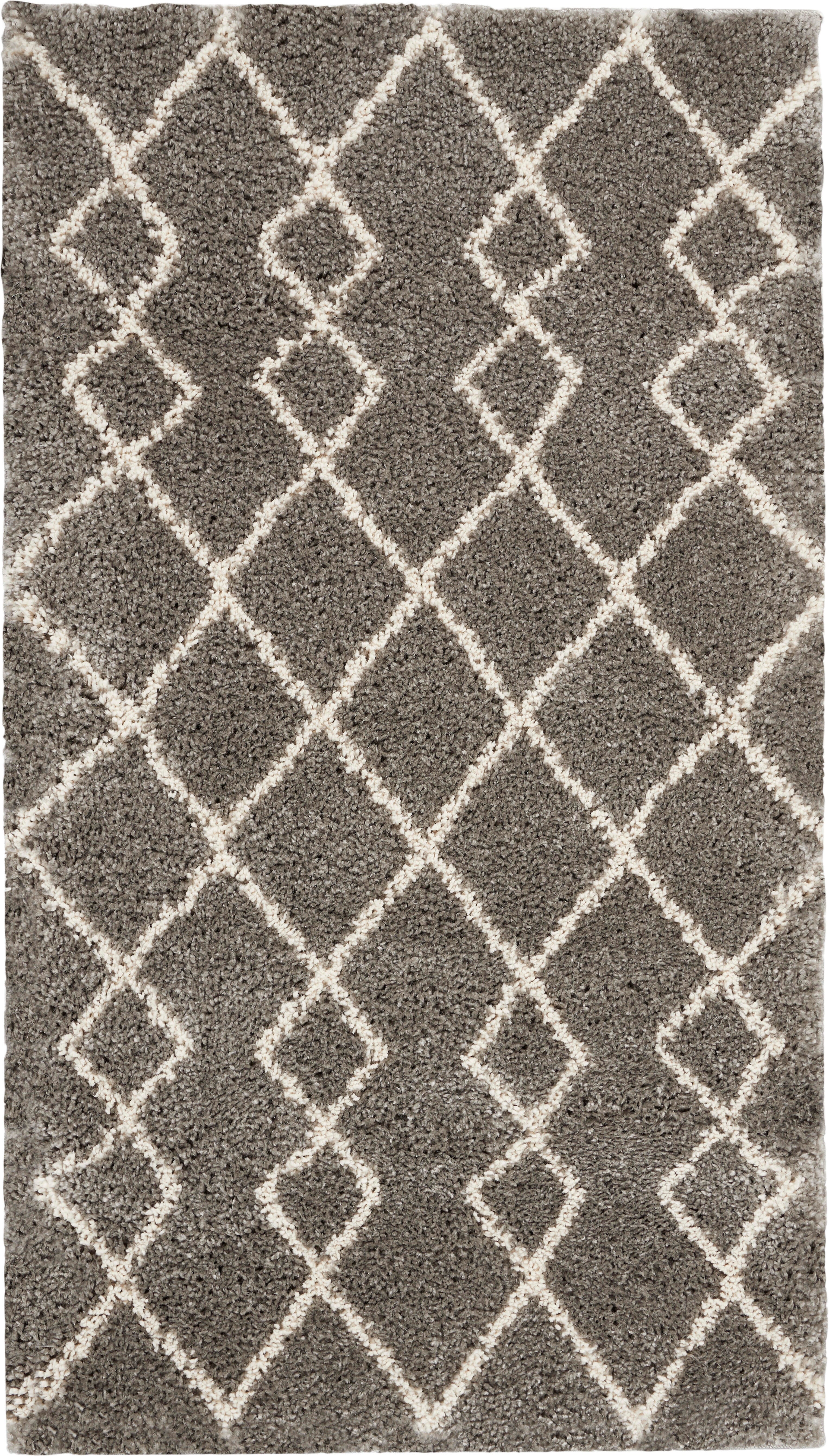 Nourison Home Nourison Martil 2'2" x 3'9" Silver Moroccan Indoor Rug, Silver, large