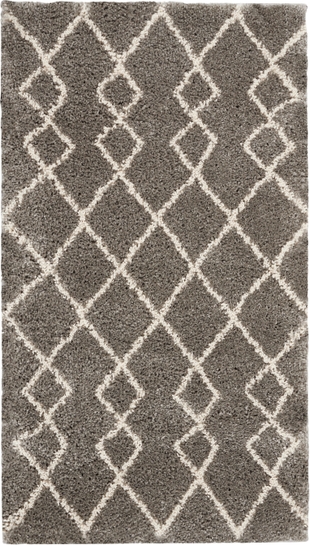 Nourison Home Nourison Martil 2'2" x 3'9" Silver Moroccan Indoor Rug, Silver, large