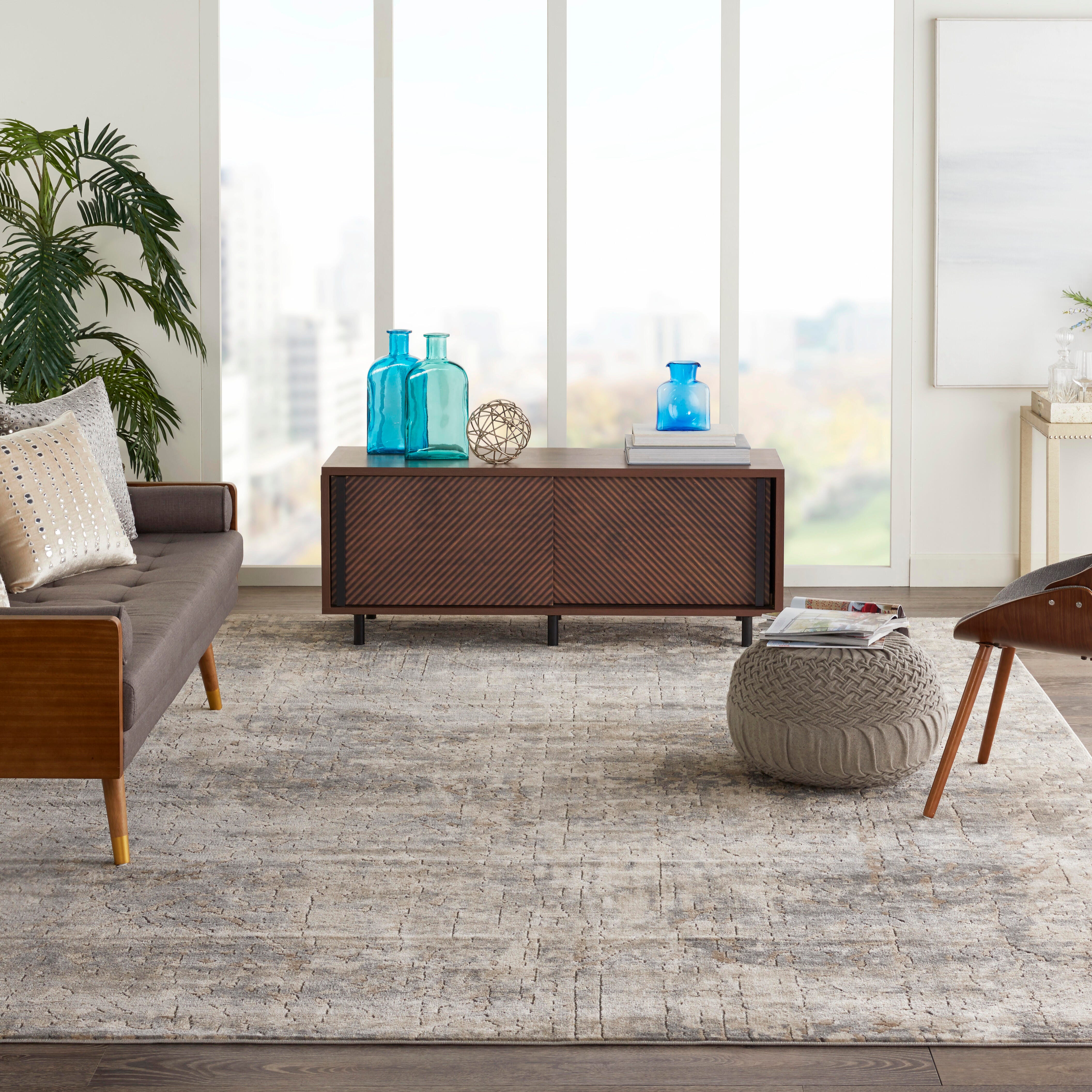 Nourison Home Nourison Quarry 7'10" x 9'10" Beige/Grey Modern Indoor Rug, , rollover