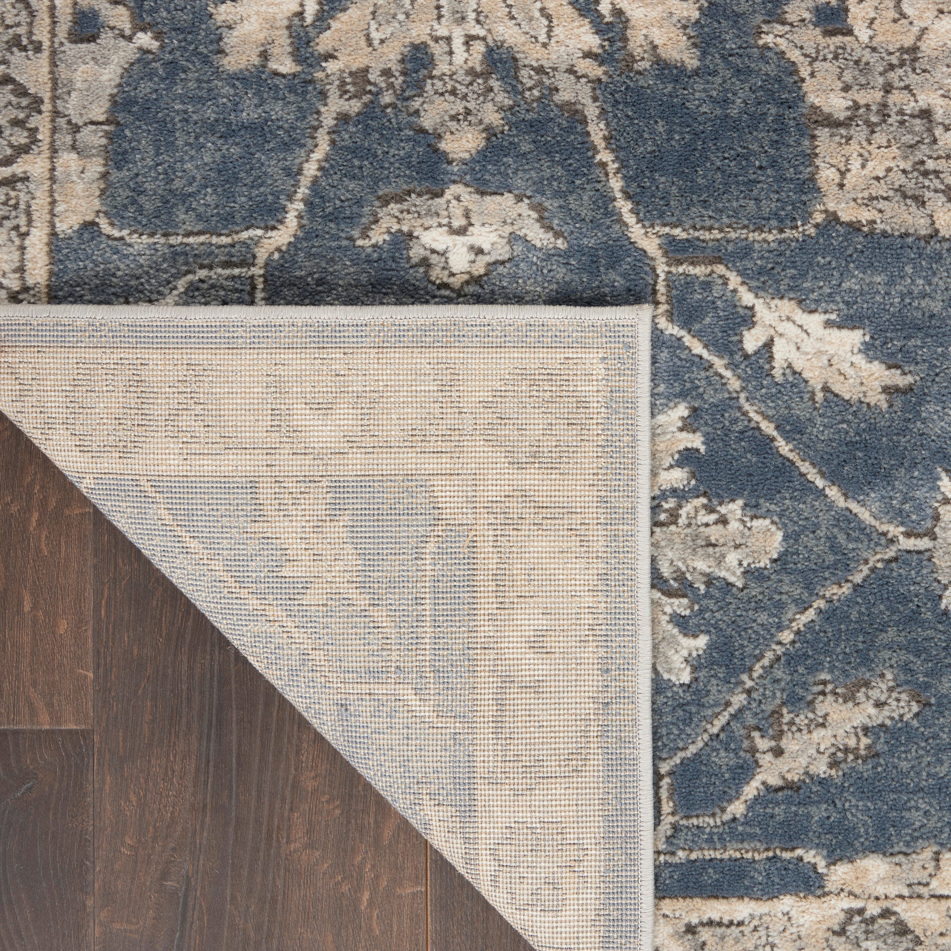 Nourison Nourison Quarry 2'2" x 7'6" Blue/Beige Vintage Indoor Rug, Blue/Beige, large