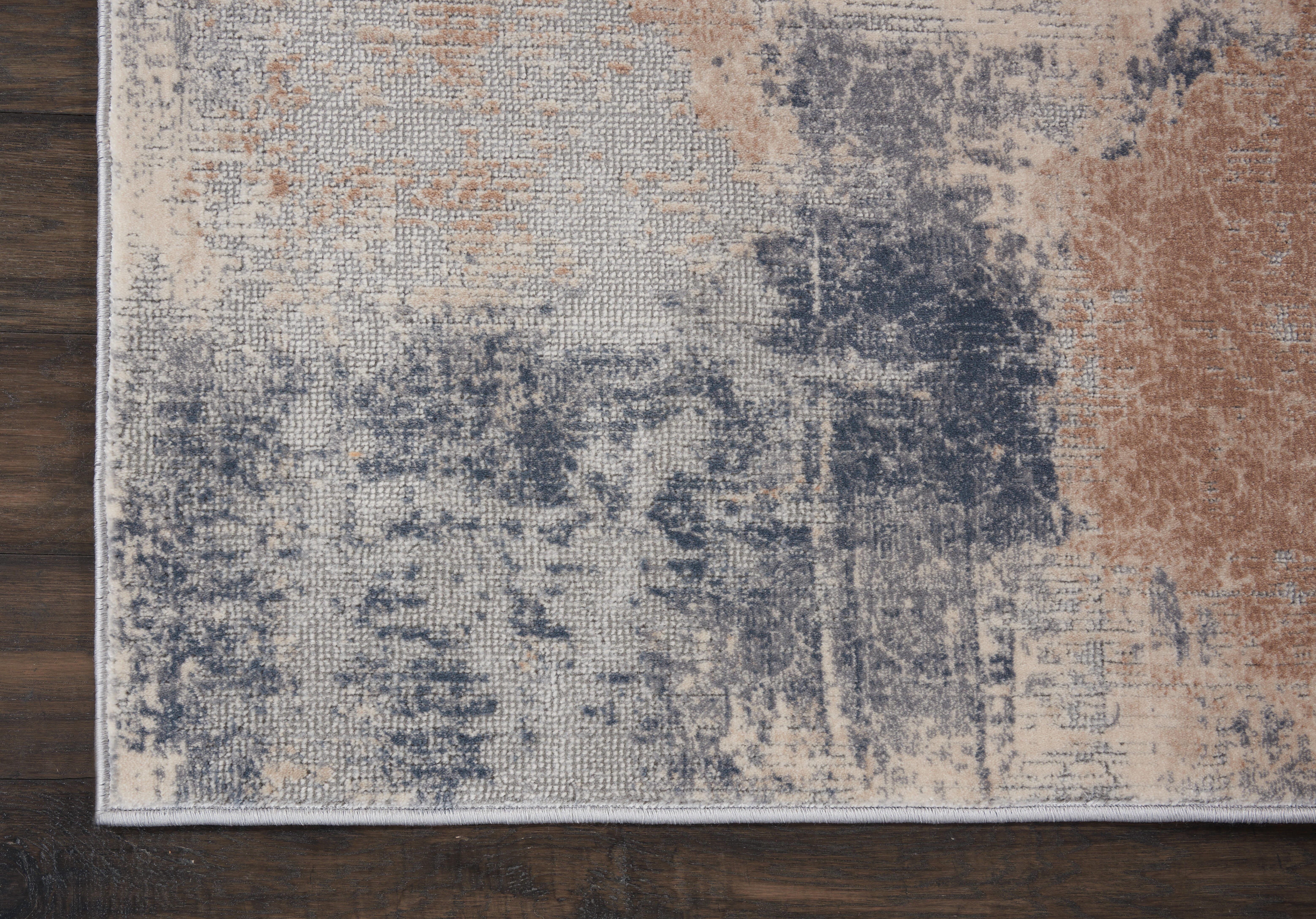 Nourison Nourison Rustic Textures 3'11" x 5'11" Beige/Grey Modern Indoor Rug, Beige/Gray, large