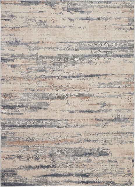 Nourison Home Rustic Textures 7'10" x 10'6" Beige/Grey Modern Indoor Rug, Beige/Gray