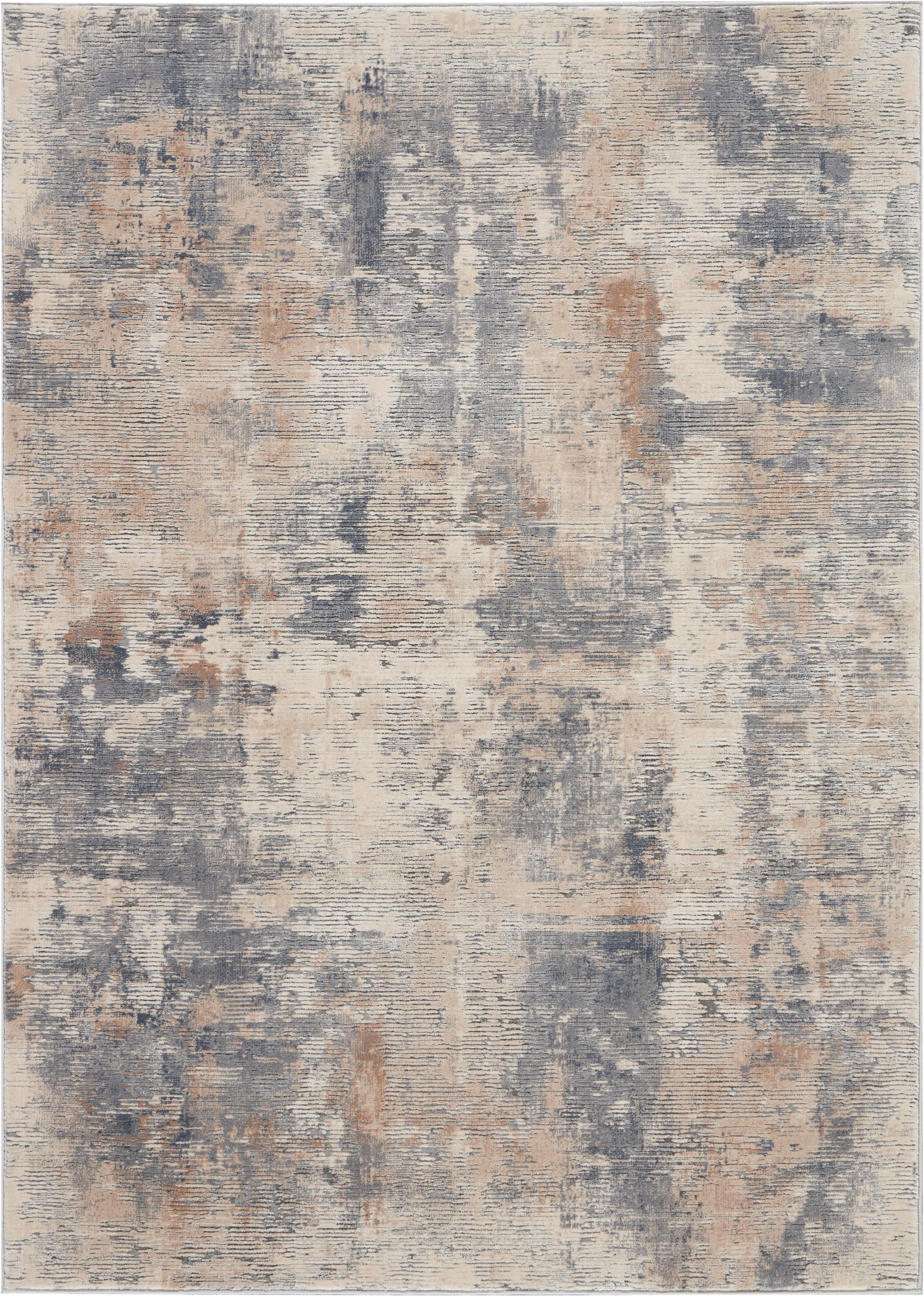 Nourison Home Nourison Rustic Textures 3'11" x 5'11" Beige/Grey Modern Indoor Rug, Beige/Gray, large