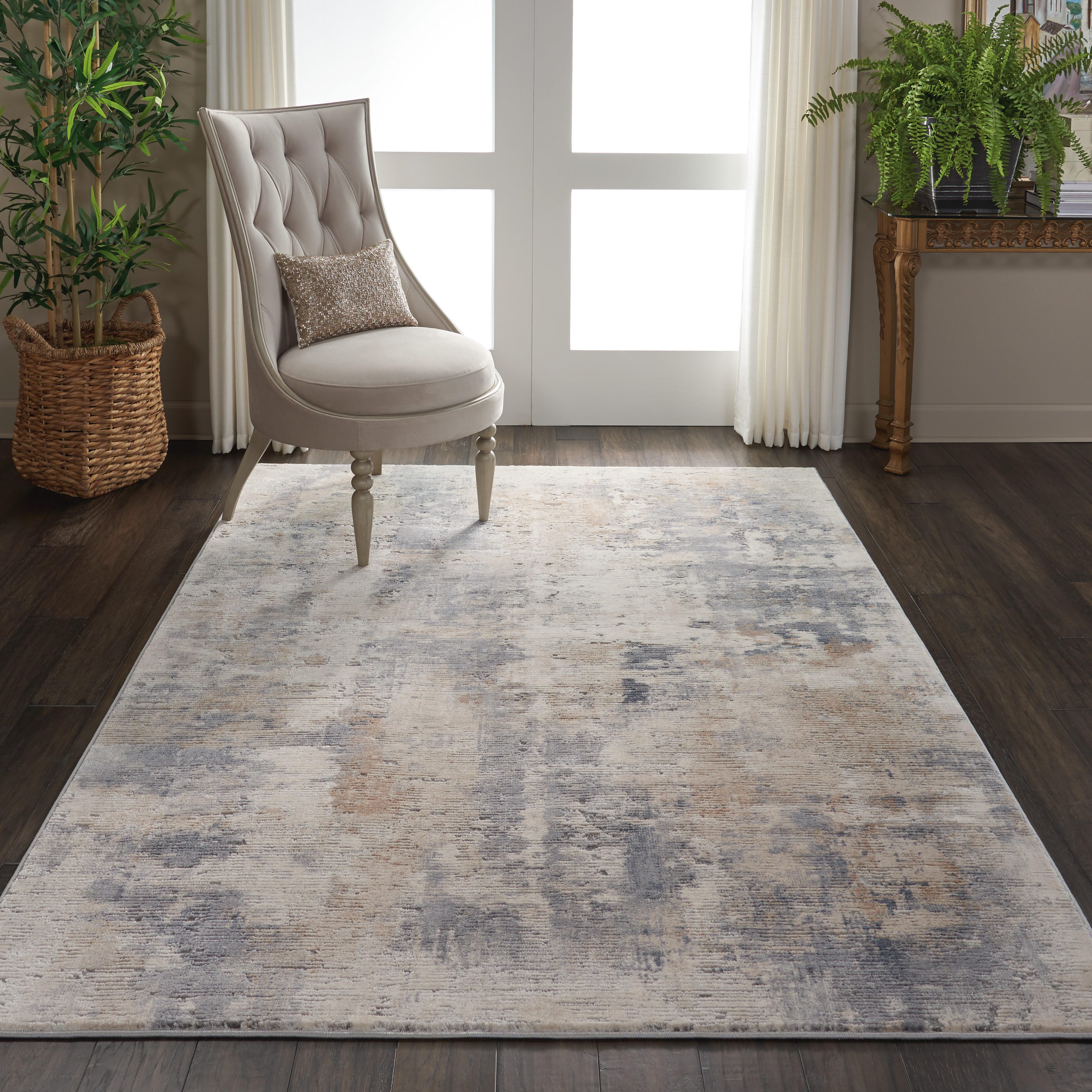 Nourison Home Nourison Rustic Textures 5'3" x 7'3" Beige/Grey Modern Indoor Rug, Beige/Gray, rollover