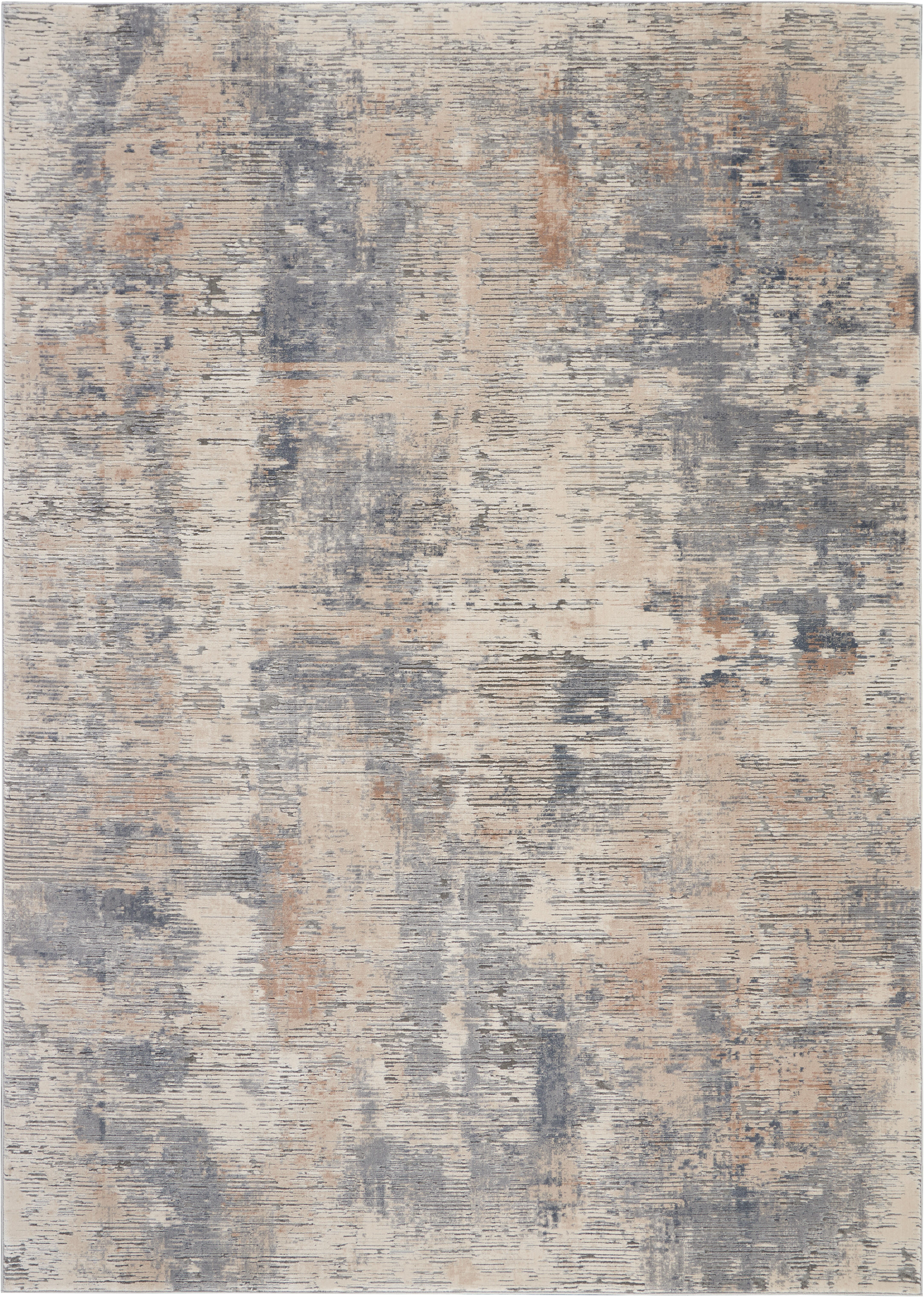 Nourison Home Nourison Rustic Textures 7'10" x 10'6" Beige/Grey Modern Indoor Rug, Beige/Gray, large
