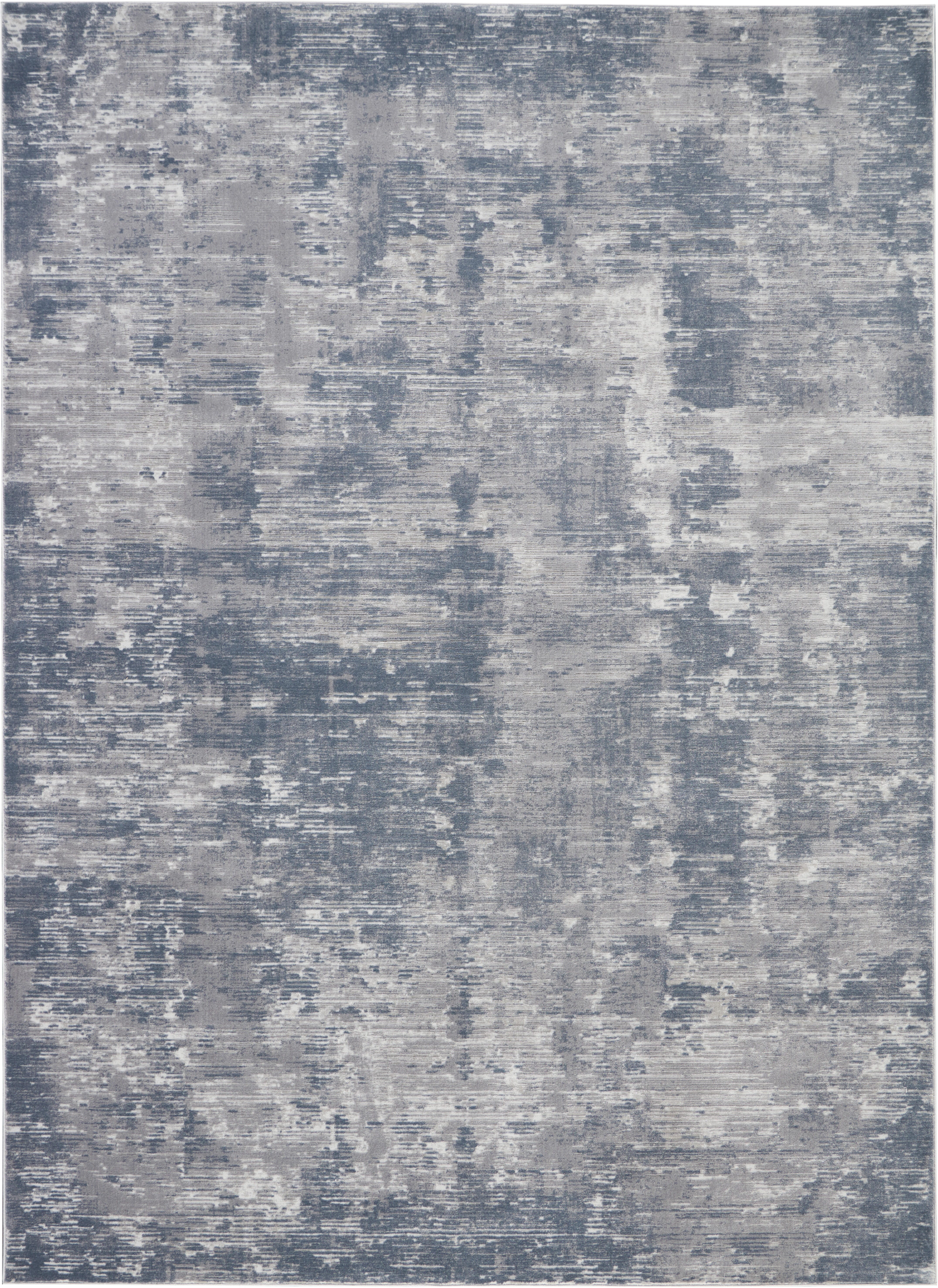 Nourison Home Nourison Rustic Textures 7'10" x 10'6" Grey Modern Indoor Rug, Gray, large