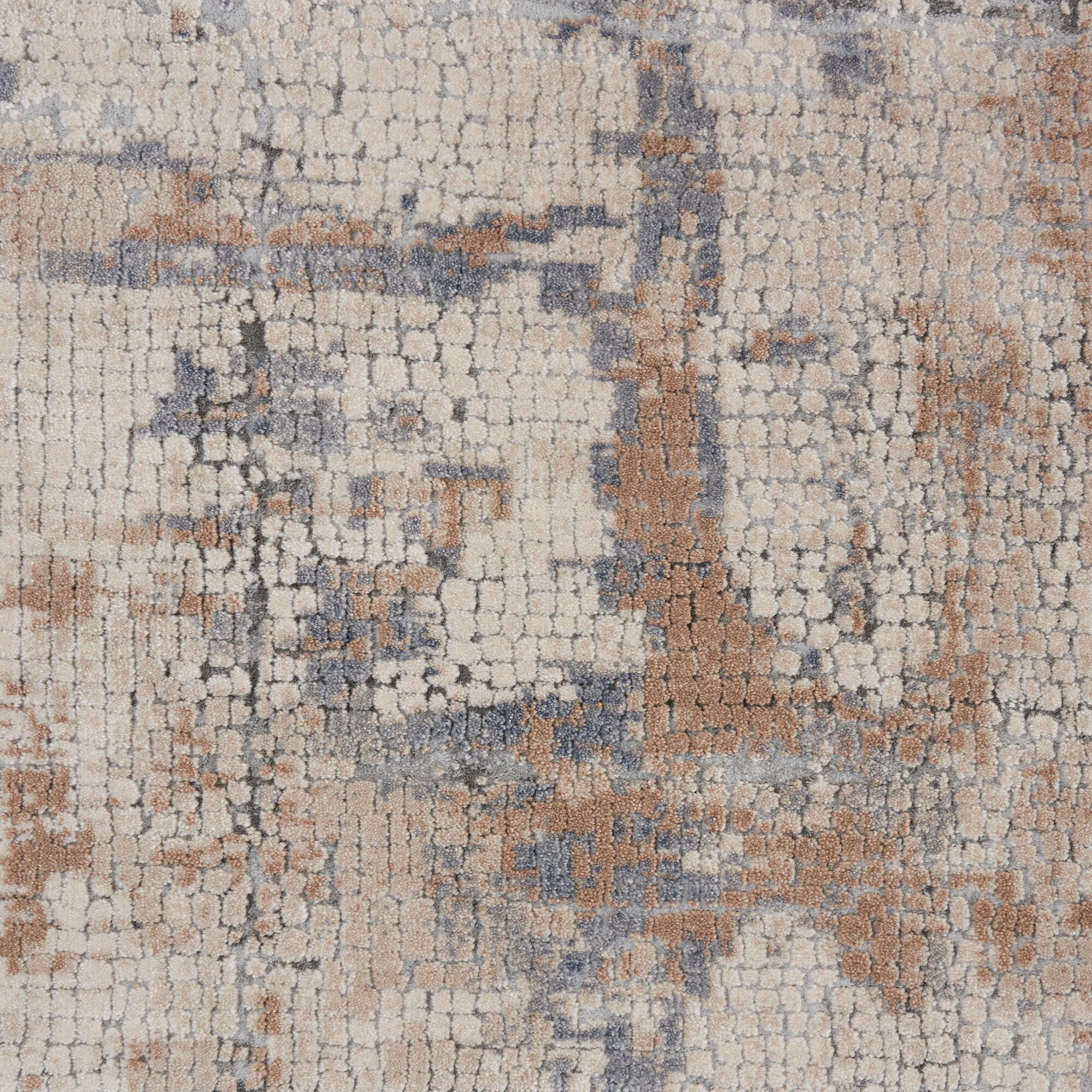 Nourison Nourison Rustic Textures 3'11" x 5'11" Beige/Grey Modern Indoor Rug, Beige/Gray, large