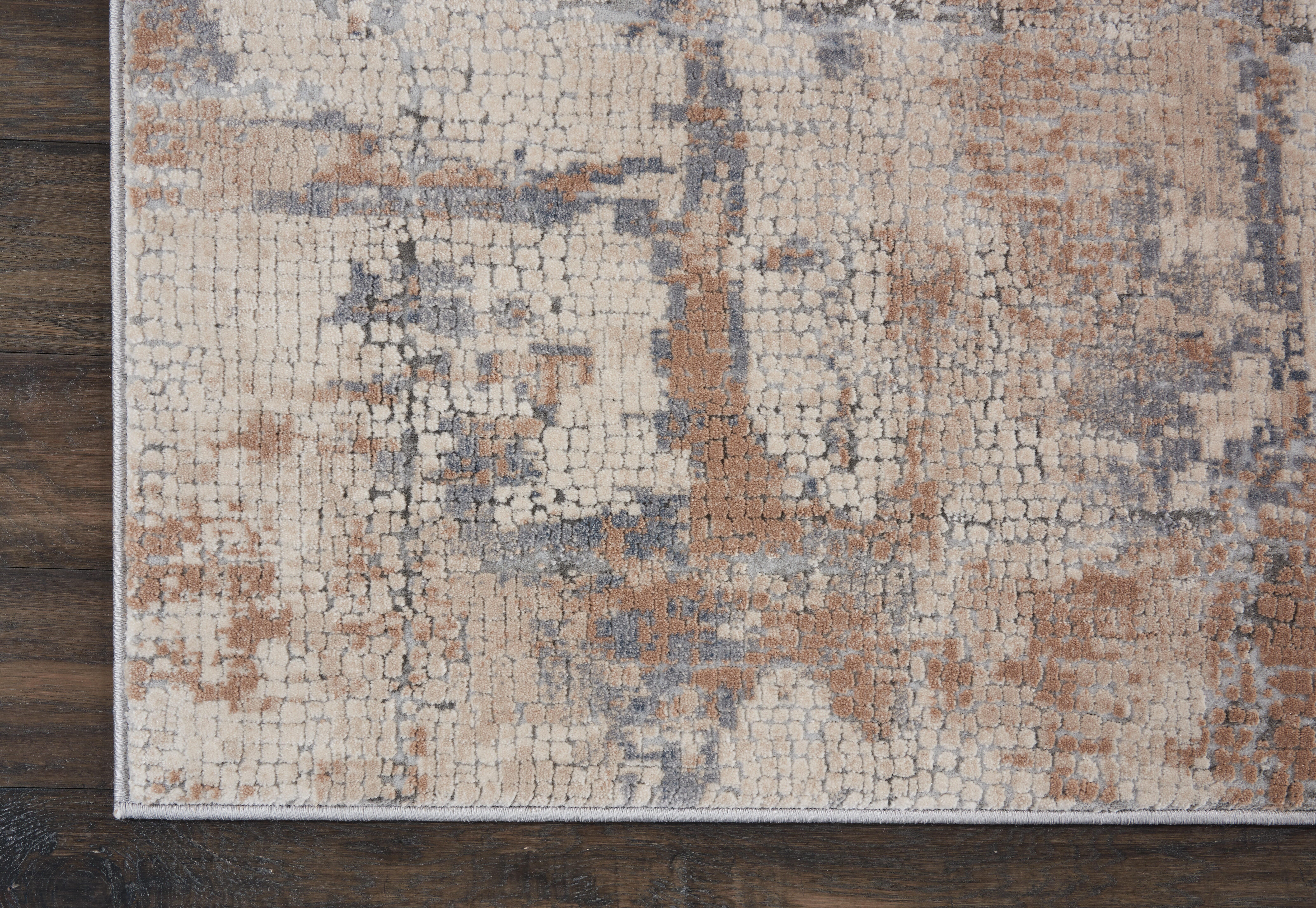 Nourison Nourison Rustic Textures 3'11" x 5'11" Beige/Grey Modern Indoor Rug, Beige/Gray, large