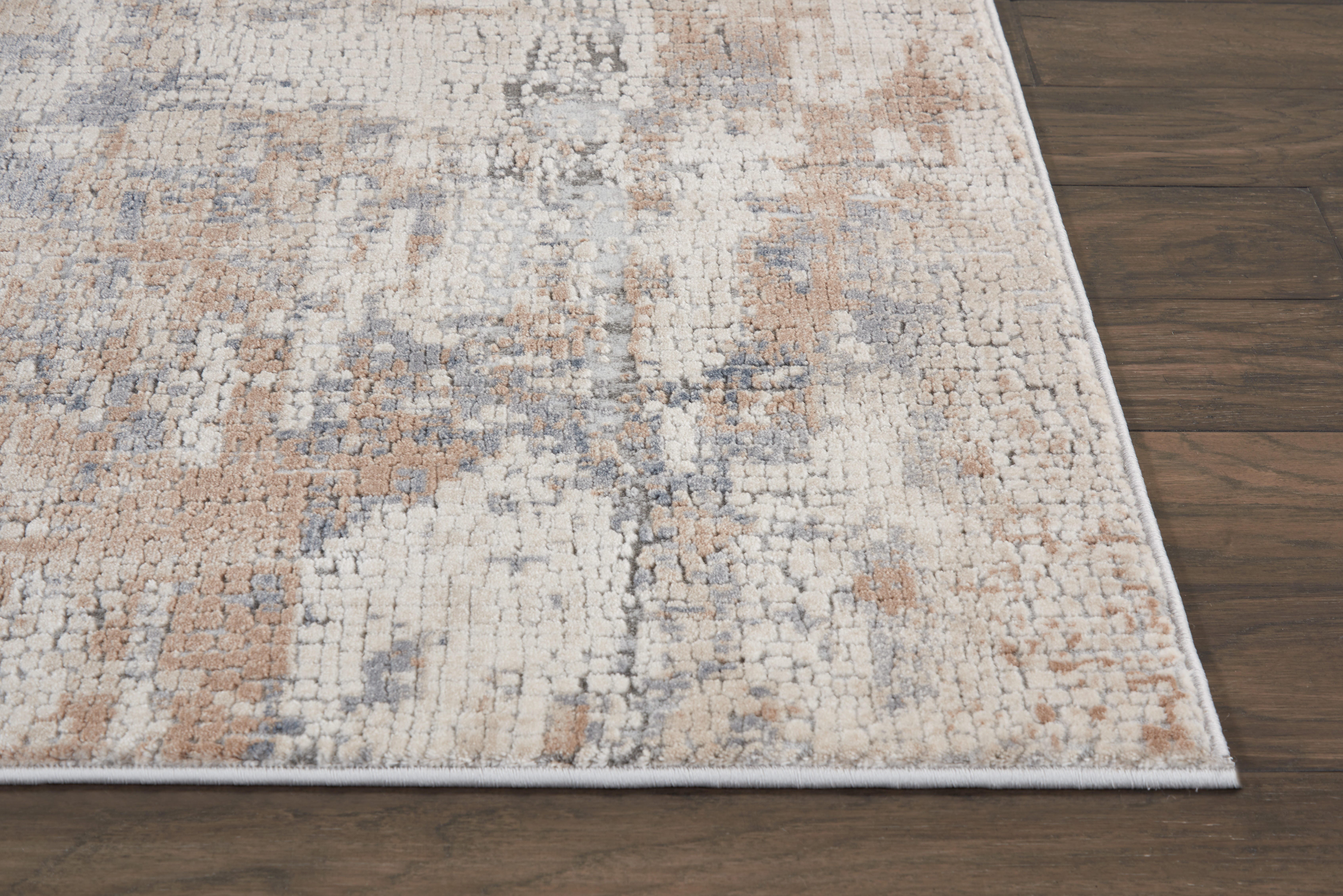 Nourison Nourison Rustic Textures 3'11" x 5'11" Beige/Grey Modern Indoor Rug, Beige/Gray, large