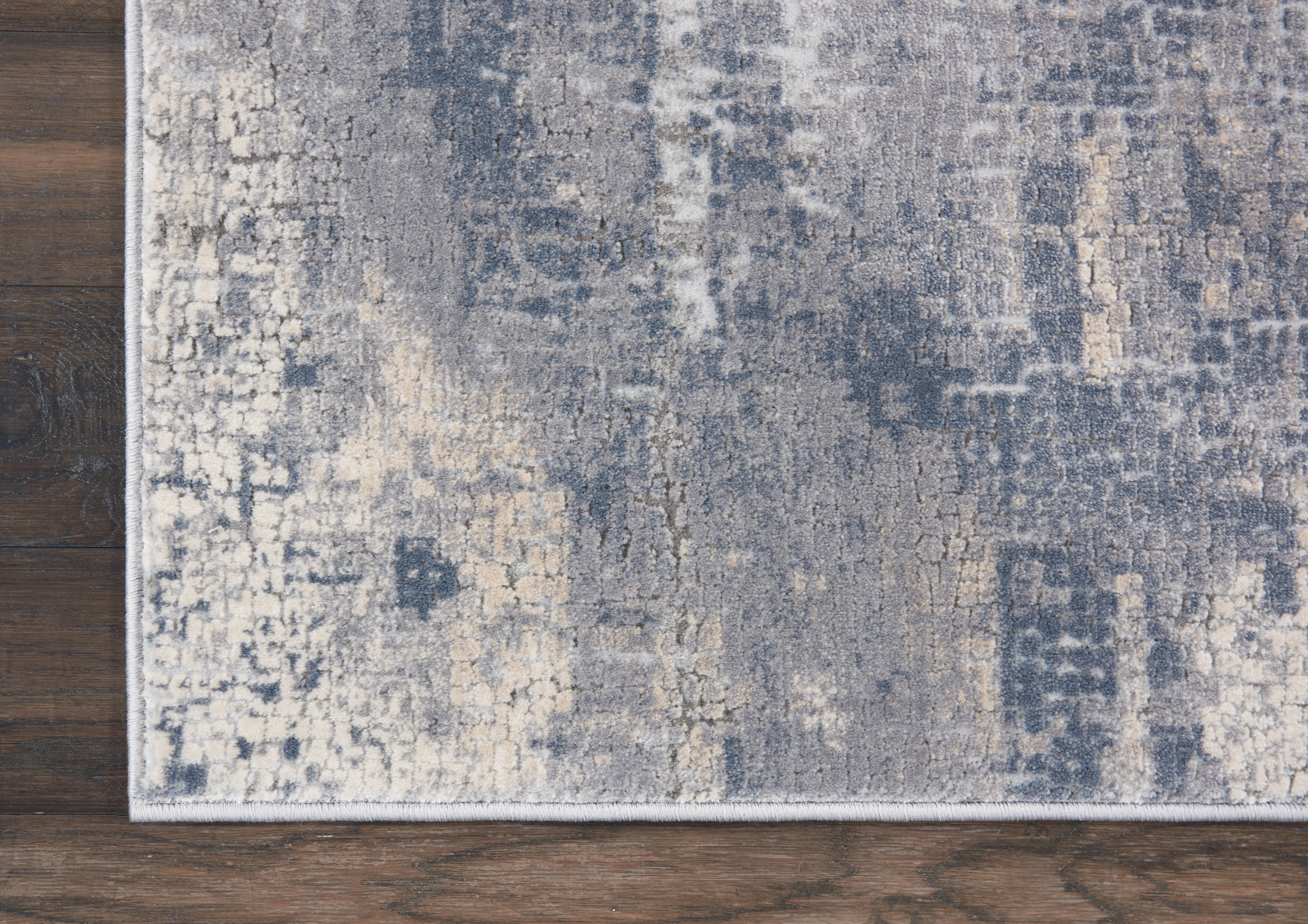 Nourison Nourison Rustic Textures 3'11" x 5'11" Grey/Beige Modern Indoor Rug, Gray/Beige, large