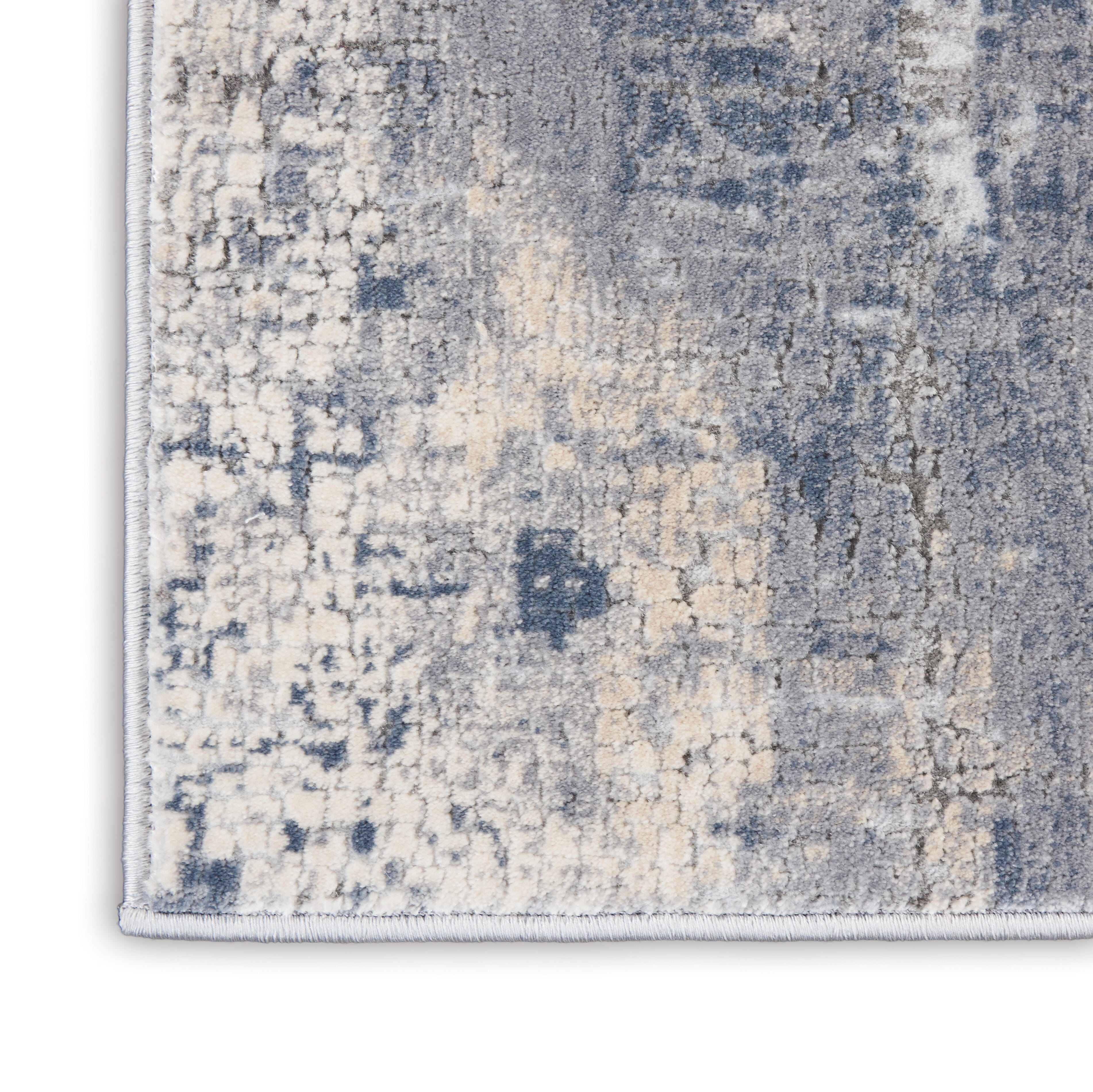 Nourison Nourison Rustic Textures 3'11" x 5'11" Grey/Beige Modern Indoor Rug, Gray/Beige, large