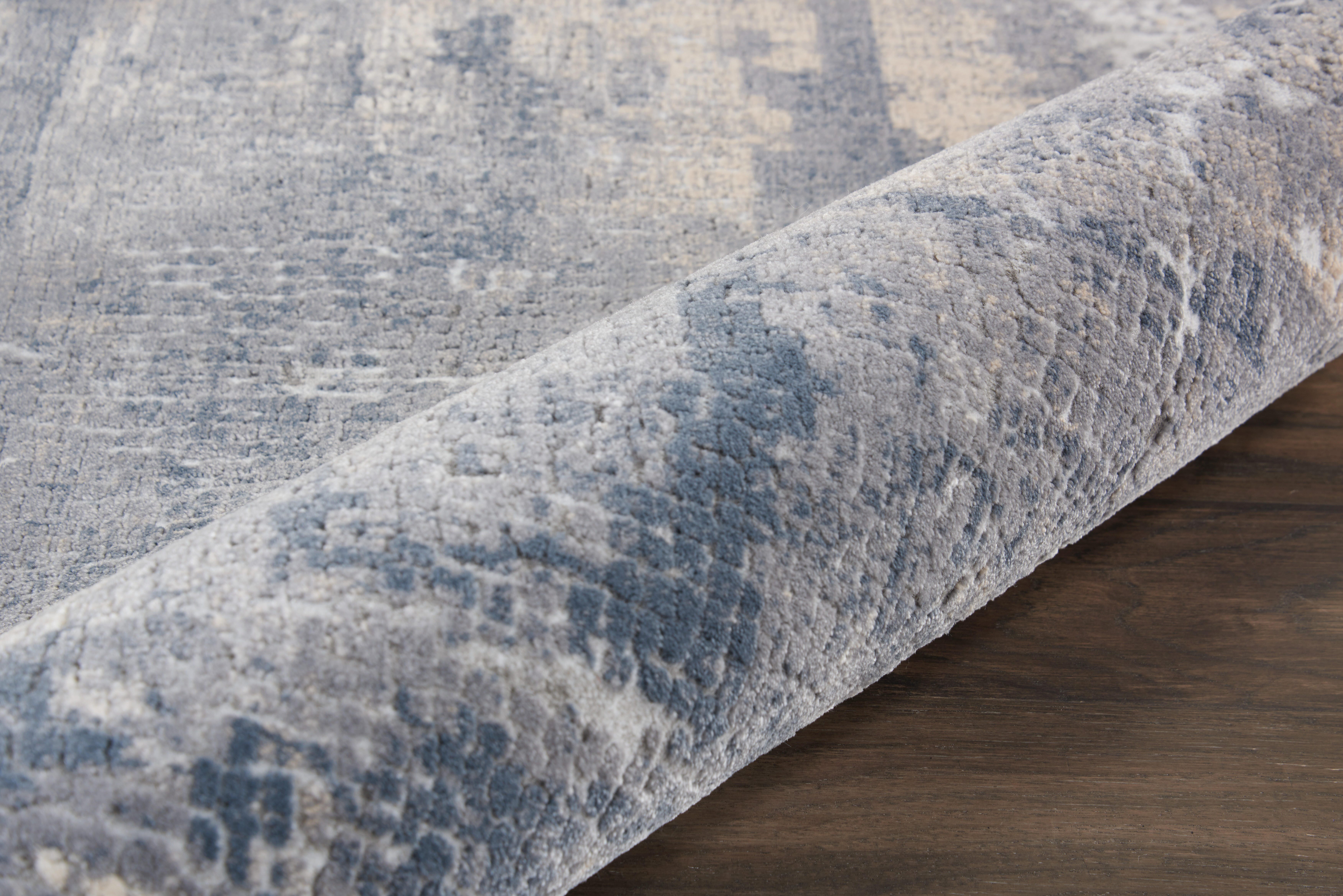 Nourison Nourison Rustic Textures 3'11" x 5'11" Grey/Beige Modern Indoor Rug, Gray/Beige, large