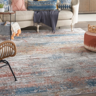 Nourison Home Nourison Rustic Textures 7'10" x 10'6" Multicolor Modern Indoor Rug, Multi, rollover