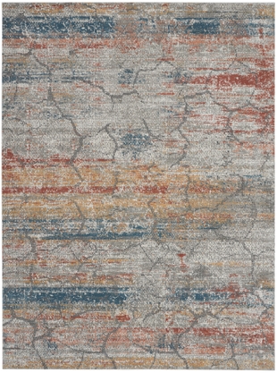 Nourison Home Nourison Rustic Textures 7'10" x 10'6" Multicolor Modern Indoor Rug, Multi, large