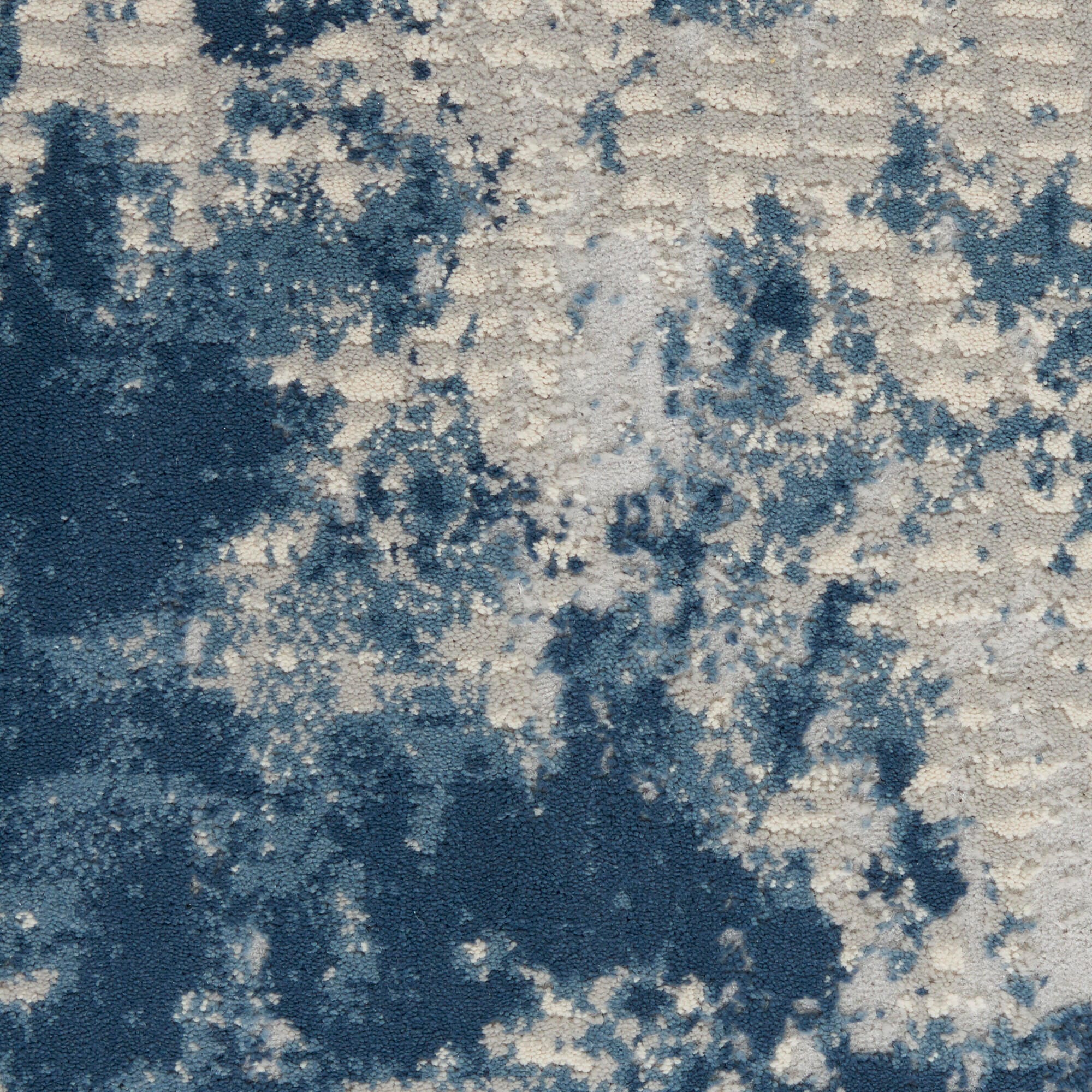 Nourison Home Nourison Rustic Textures 7'10" x 10'6" Grey/Blue Modern Indoor Rug, , swatch