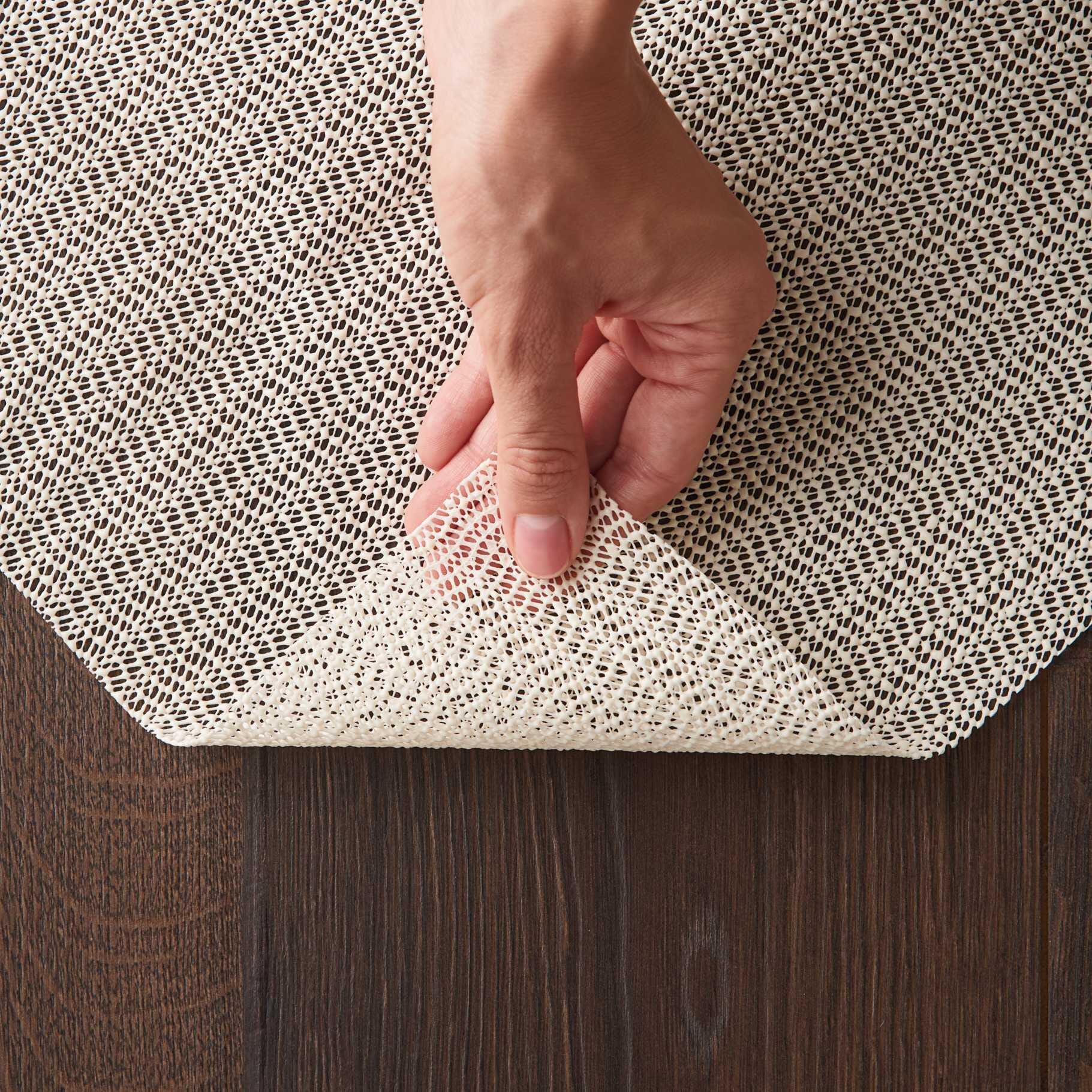Nourison Nourison ShiftLoc 4'8" x ROUND Round Non-slip Rug Pad, Ivory, large