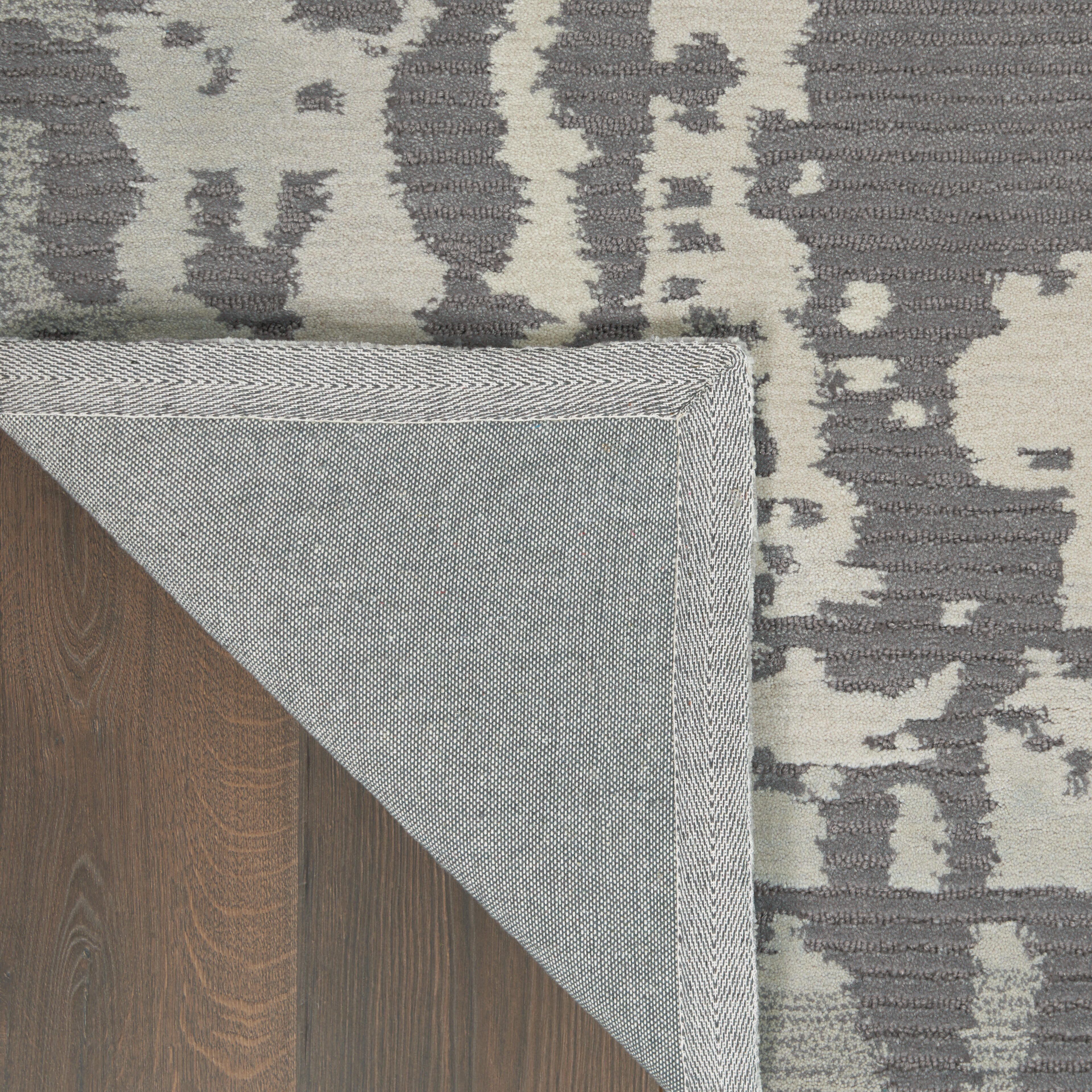 Nourison Nourison Symmetry 5'3" x 7'9" Grey/Beige Modern Indoor Rug, Gray/Beige, large