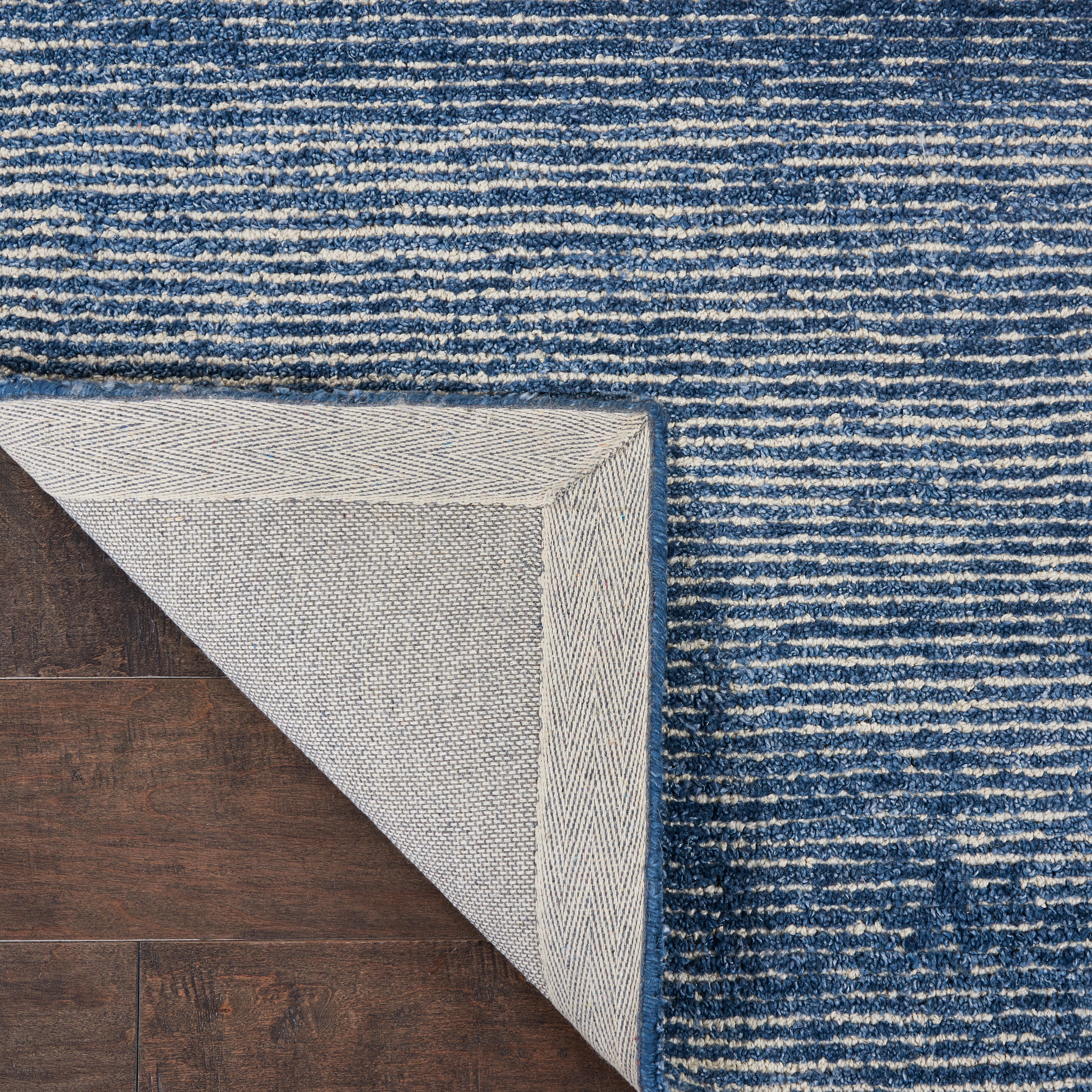 Nourison Nourison Weston 5'3" x 7'5" Aegean Blue Modern Indoor Rug, Agean Blue, large
