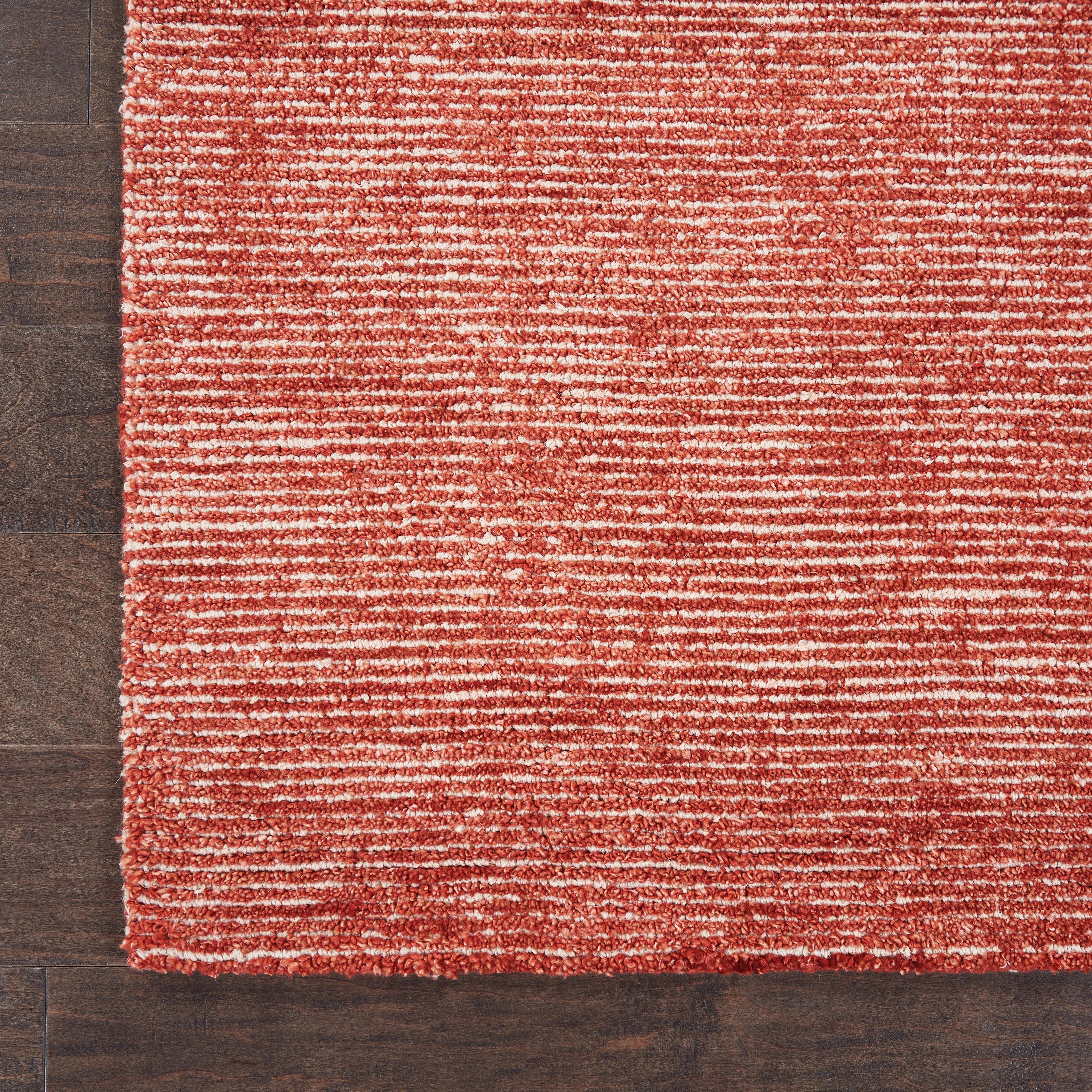 Nourison Nourison Weston 2'3" x 7'6" Brick Modern Indoor Rug, Brick, large