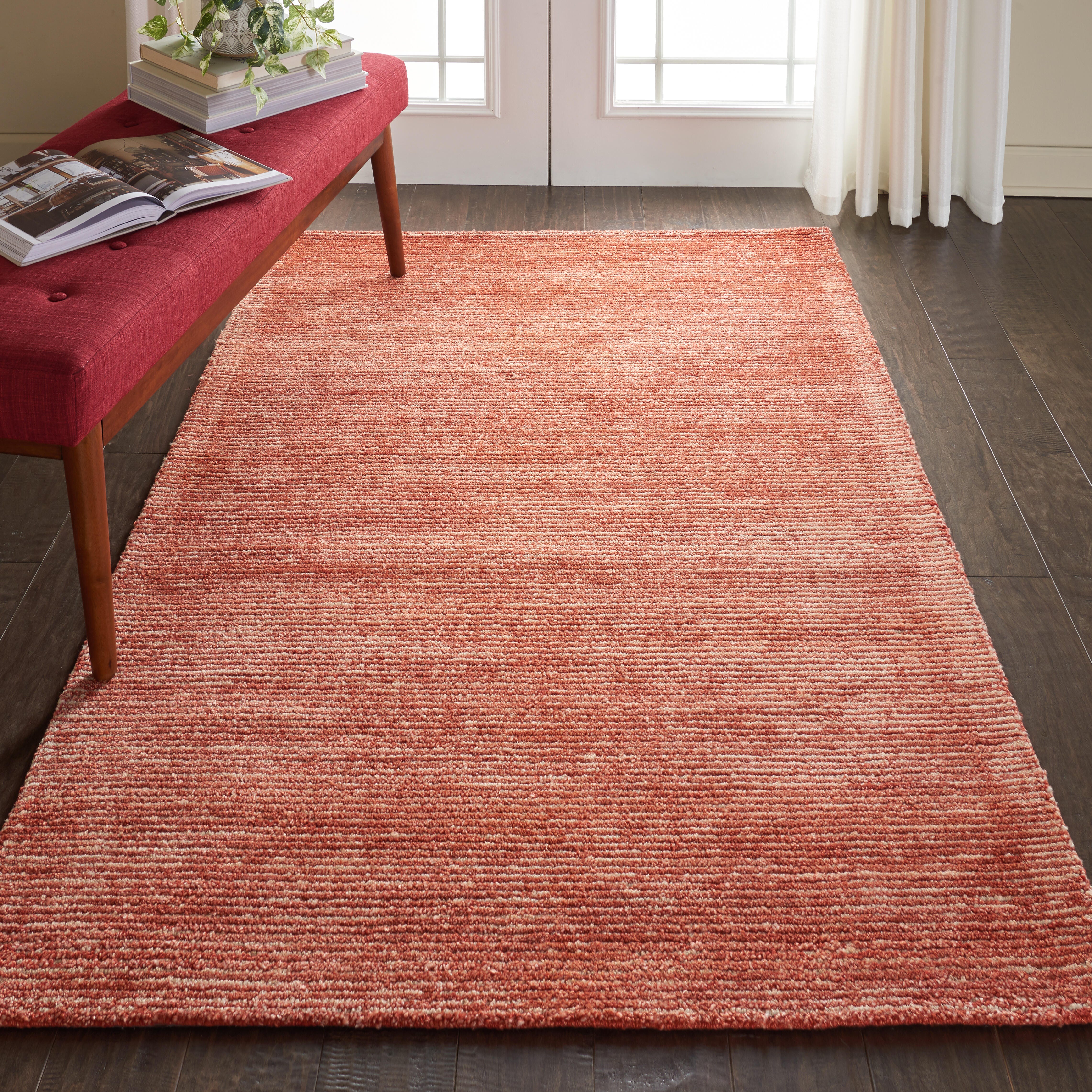 Nourison Nourison Weston 3'9" x 5'9" Brick Modern Indoor Rug, Brick, rollover