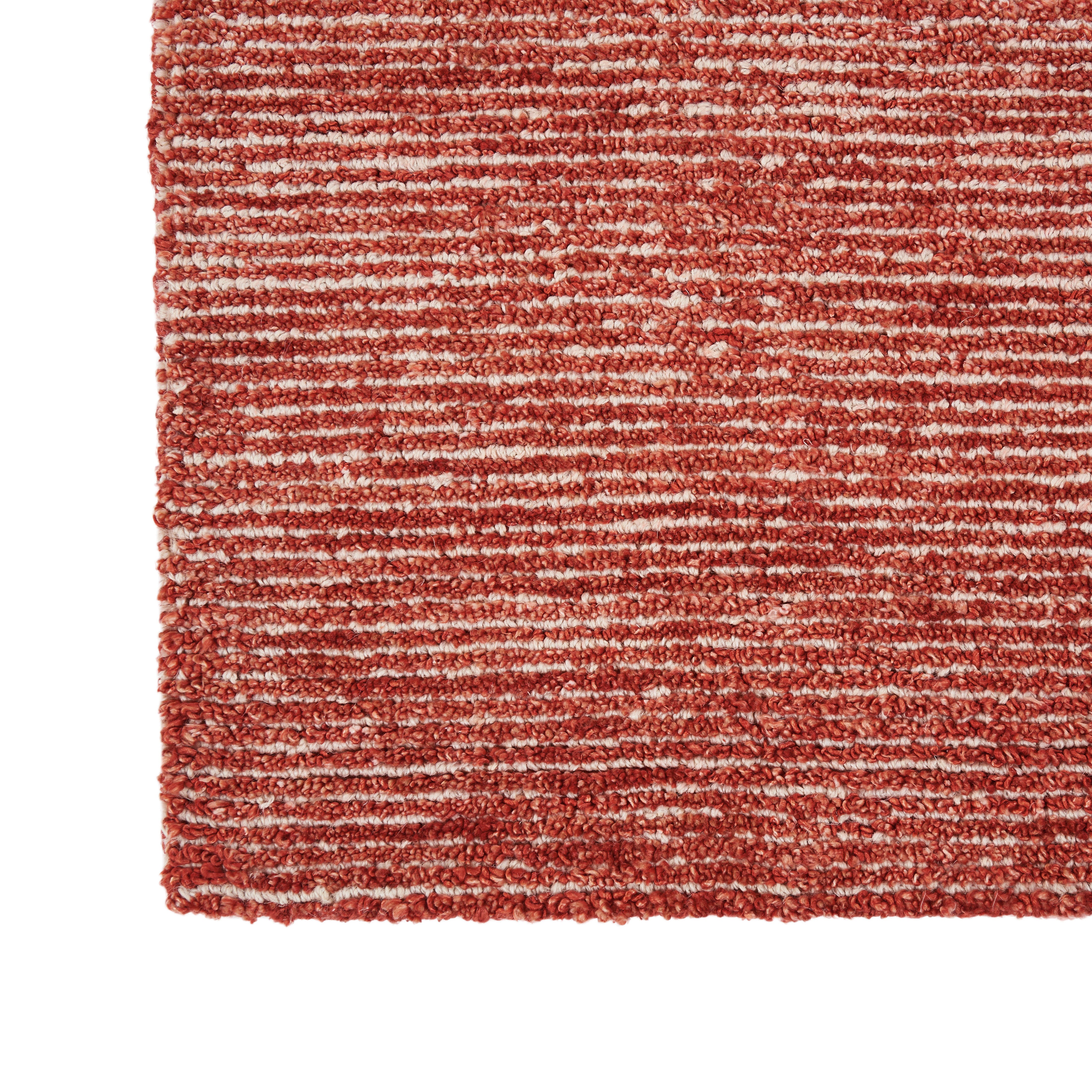 Nourison Nourison Weston 3'9" x 5'9" Brick Modern Indoor Rug, Brick, large