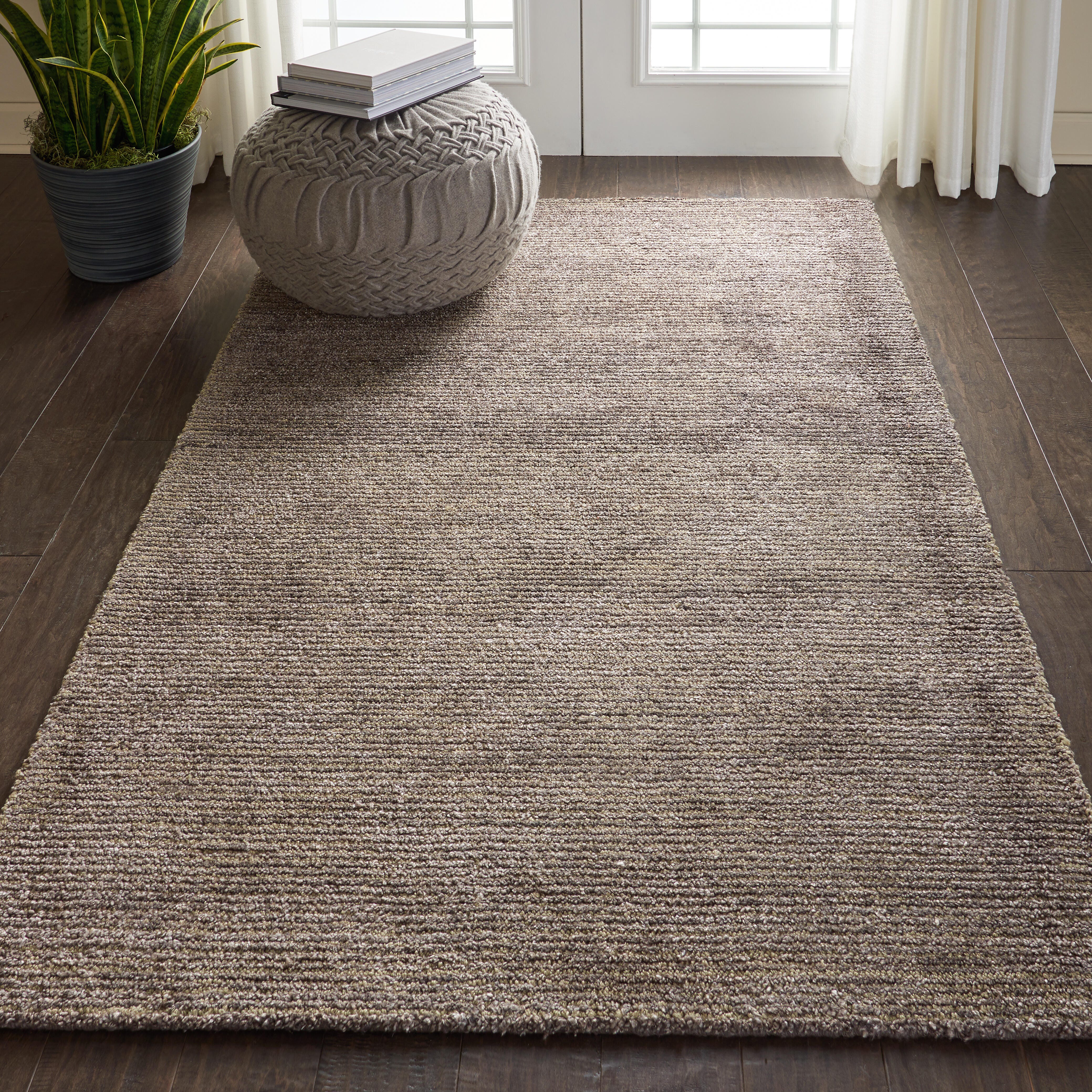 Nourison Nourison Weston 5'3" x 7'5" Charcoal Modern Indoor Rug, Charcoal, large