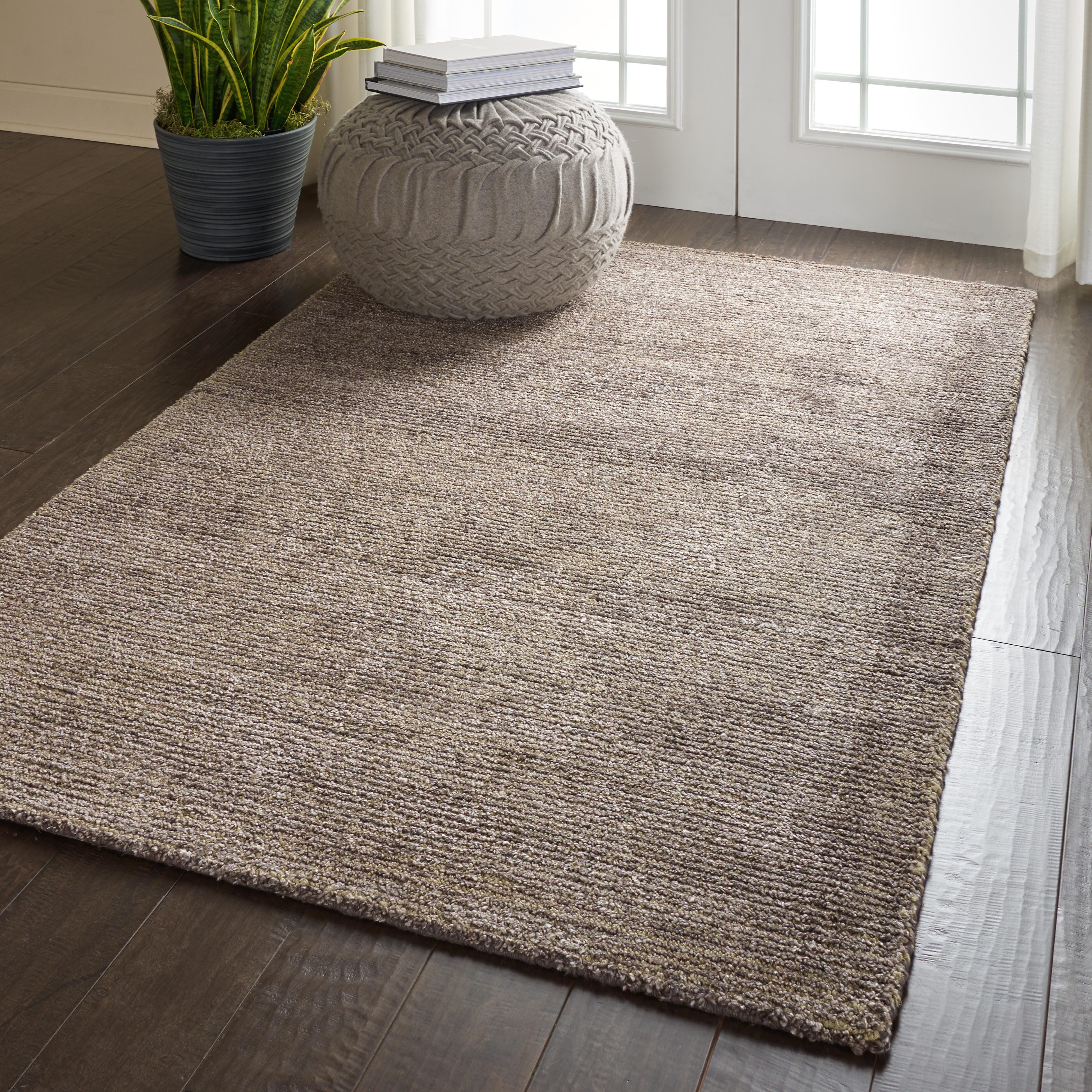 Nourison Nourison Weston 5'3" x 7'5" Charcoal Modern Indoor Rug, Charcoal, large