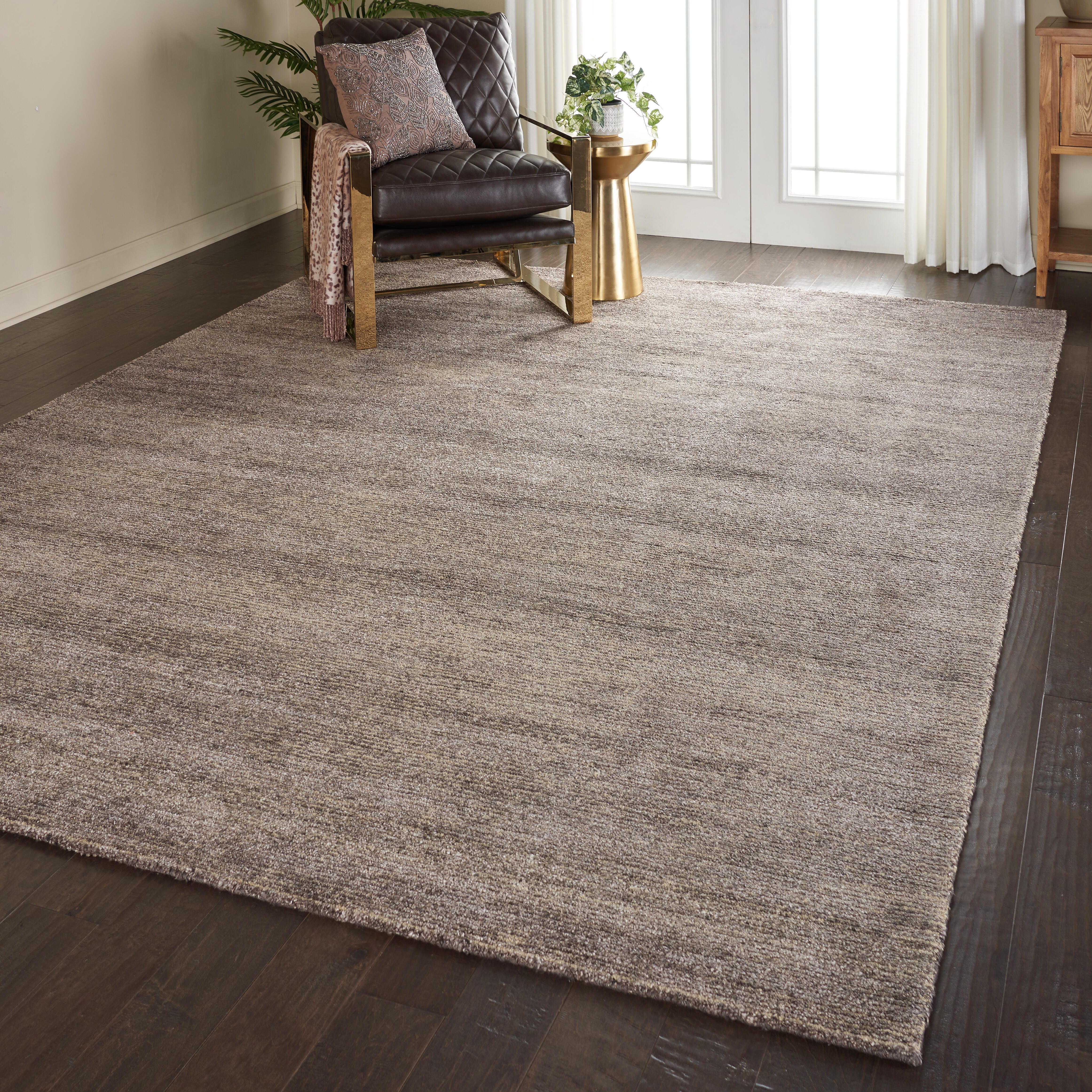 Nourison Nourison Weston 8' x 10'6" Charcoal Modern Indoor Rug, Charcoal, large