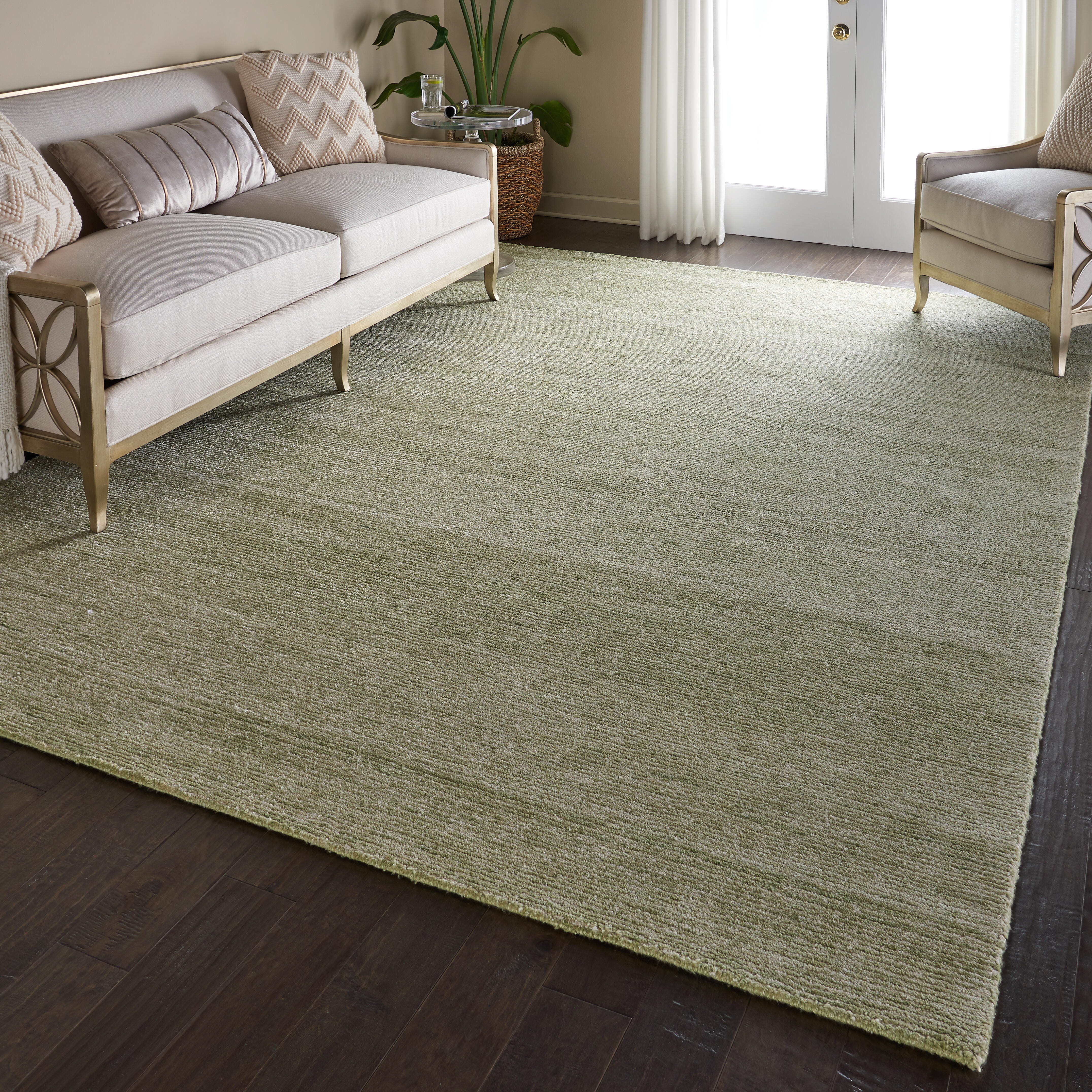 Nourison Nourison Weston 8' x 10'6" Citron Modern Indoor Rug, Citron, large