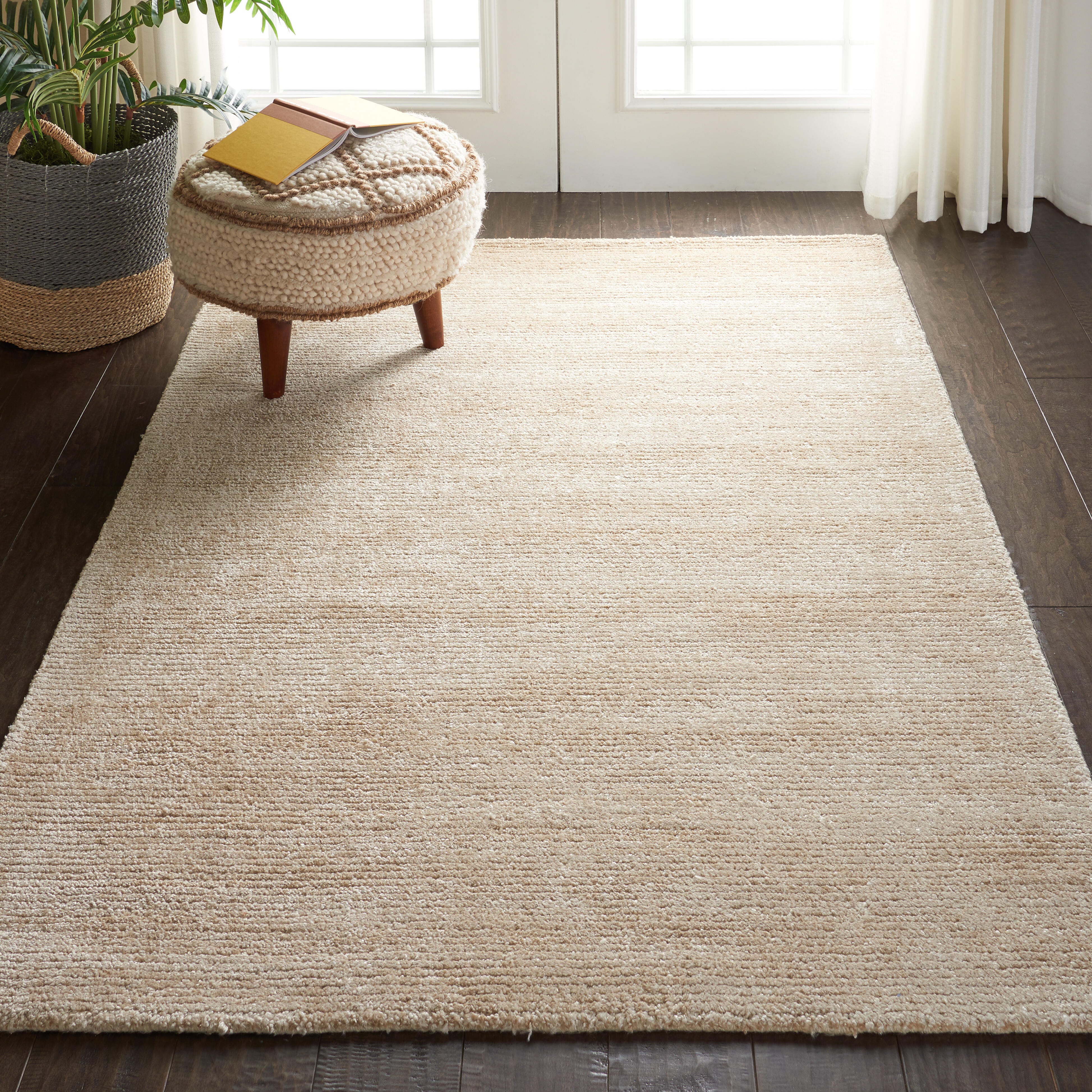 Nourison Nourison Weston 5'3" x 7'5" Linen Modern Indoor Rug, Linen, large