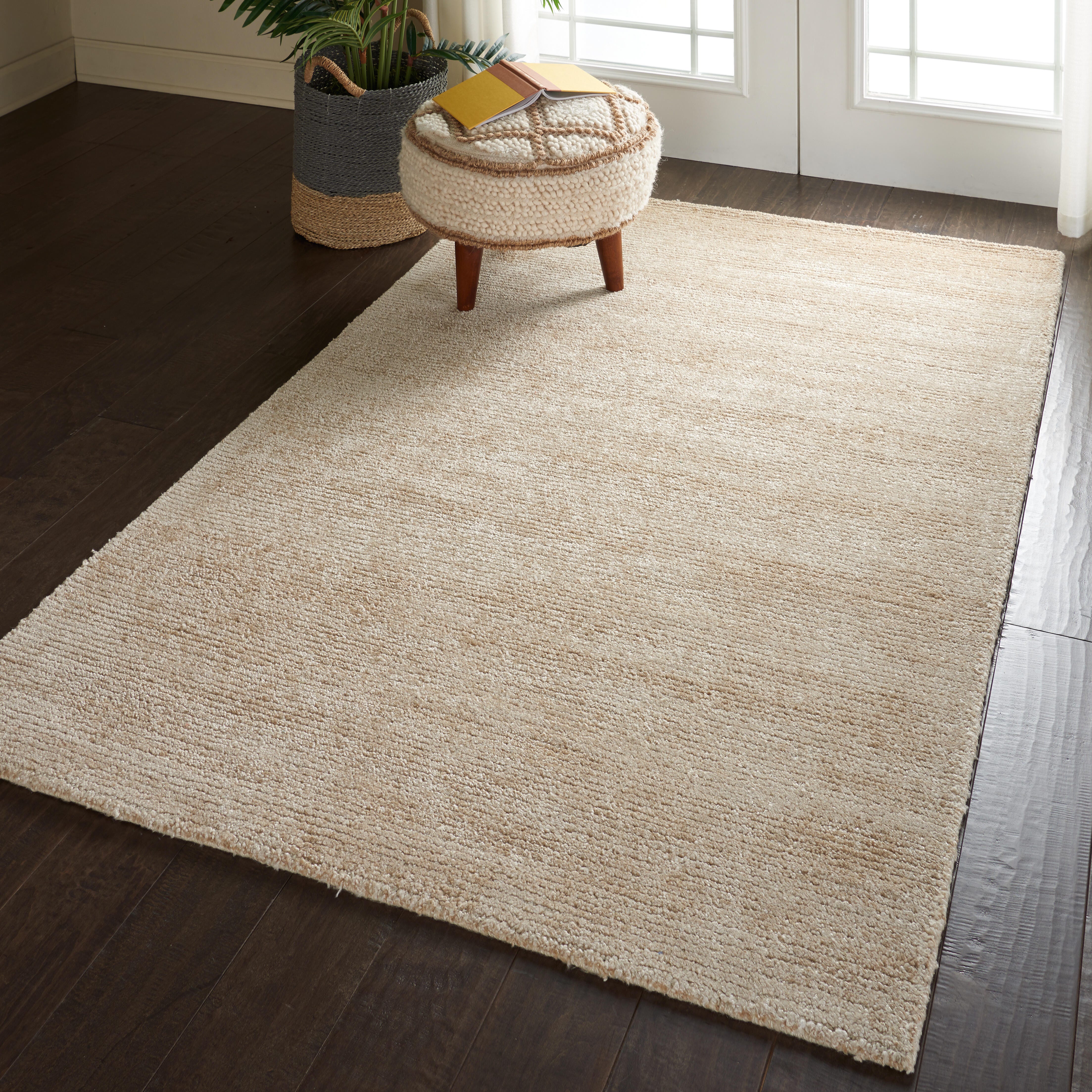 Nourison Nourison Weston 5'3" x 7'5" Linen Modern Indoor Rug, Linen, large