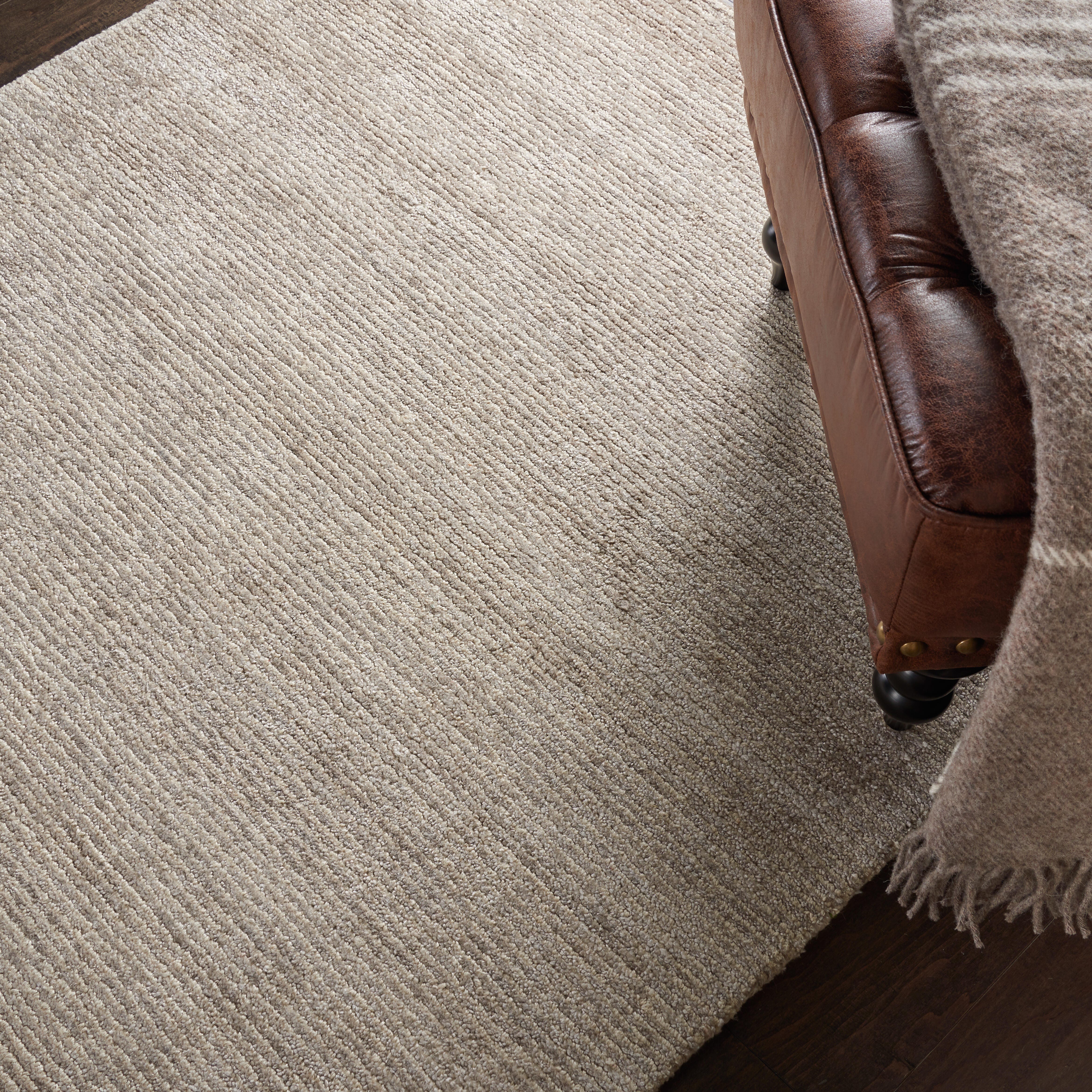 Nourison Nourison Weston 5'3" x 7'5" Oatmeal Modern Indoor Rug, Oatmeal, large