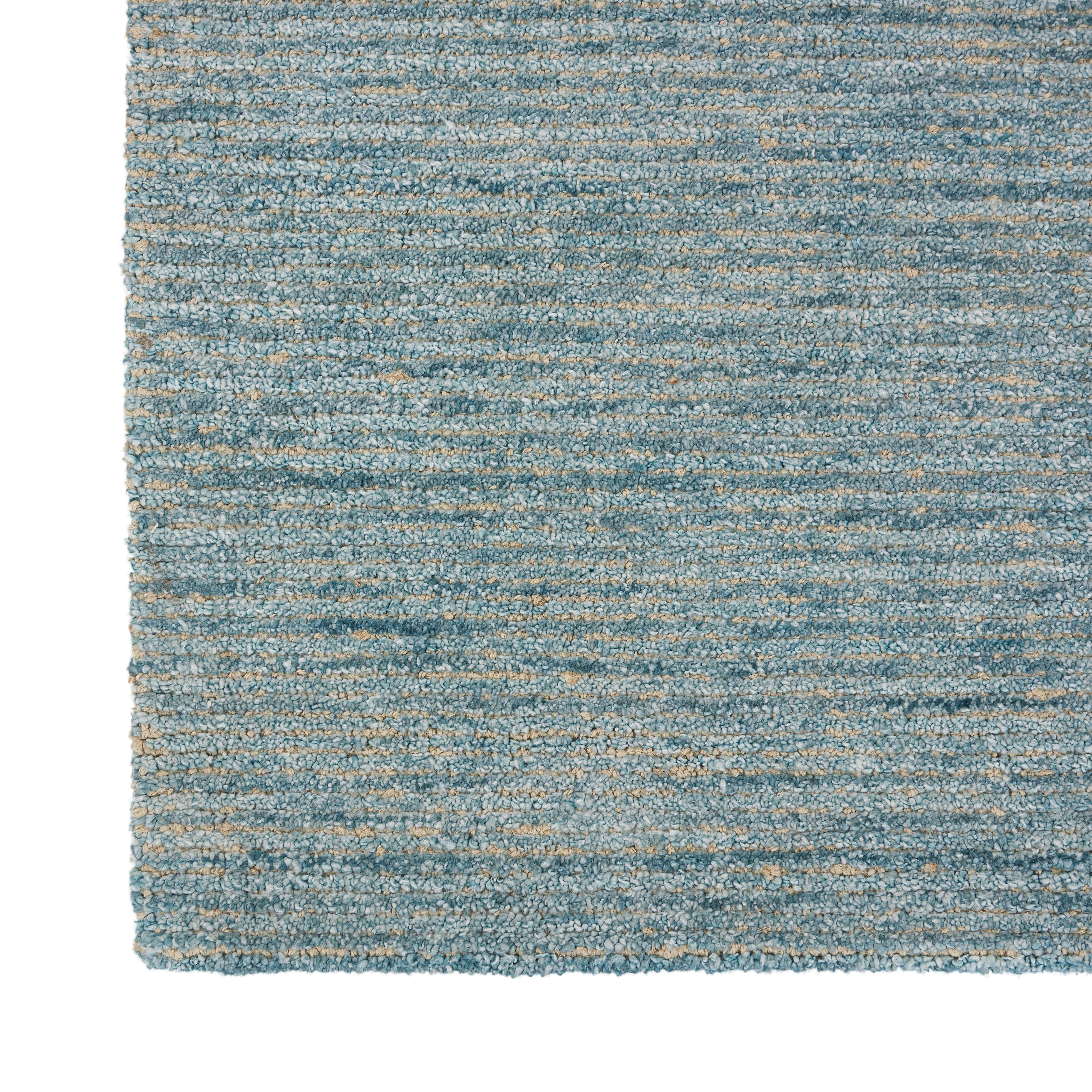 Nourison Nourison Weston 2'3" x 7'6" Seafoam Modern Indoor Rug, Seafoam, large