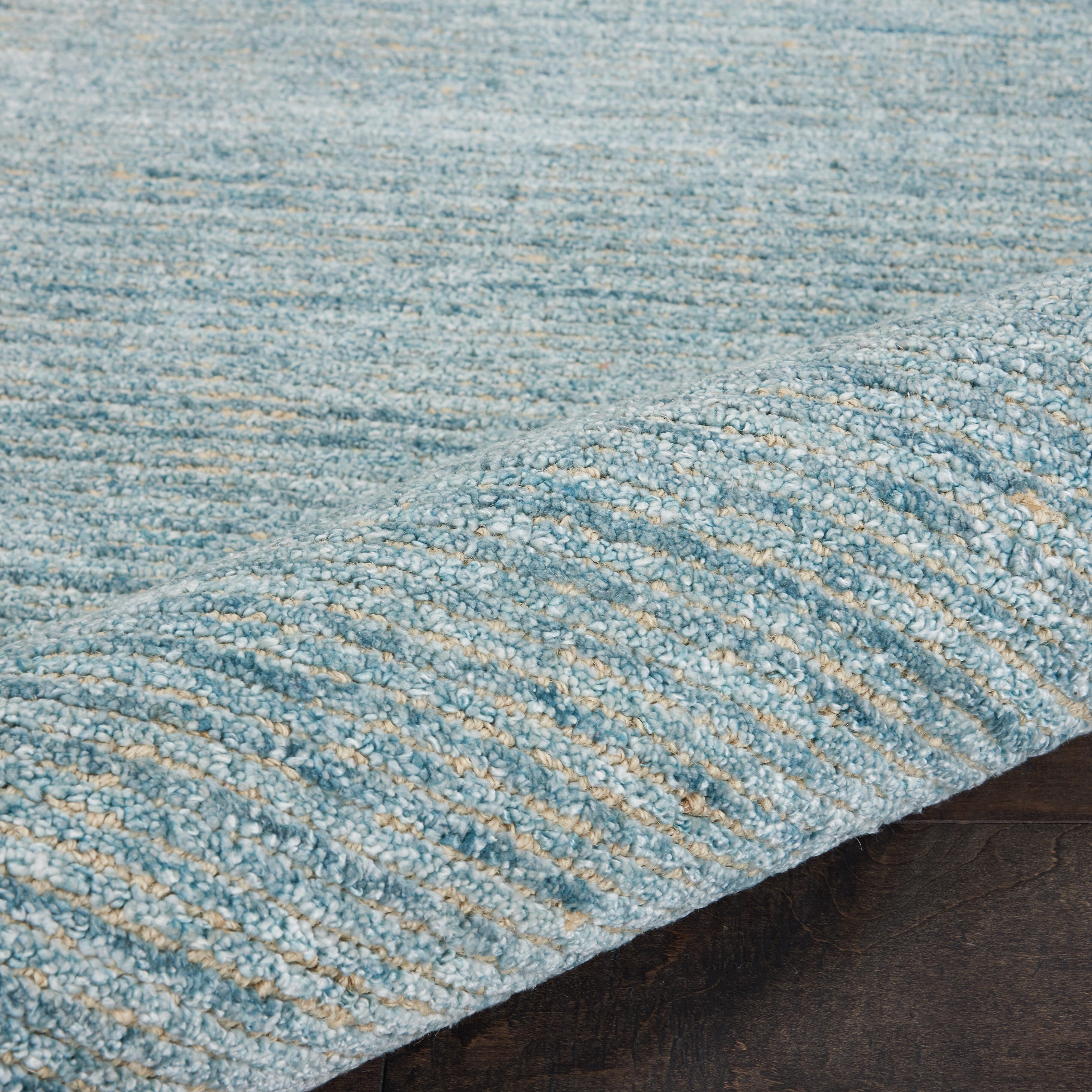 Nourison Nourison Weston 5'3" x 7'5" Seafoam Modern Indoor Rug, Seafoam, large