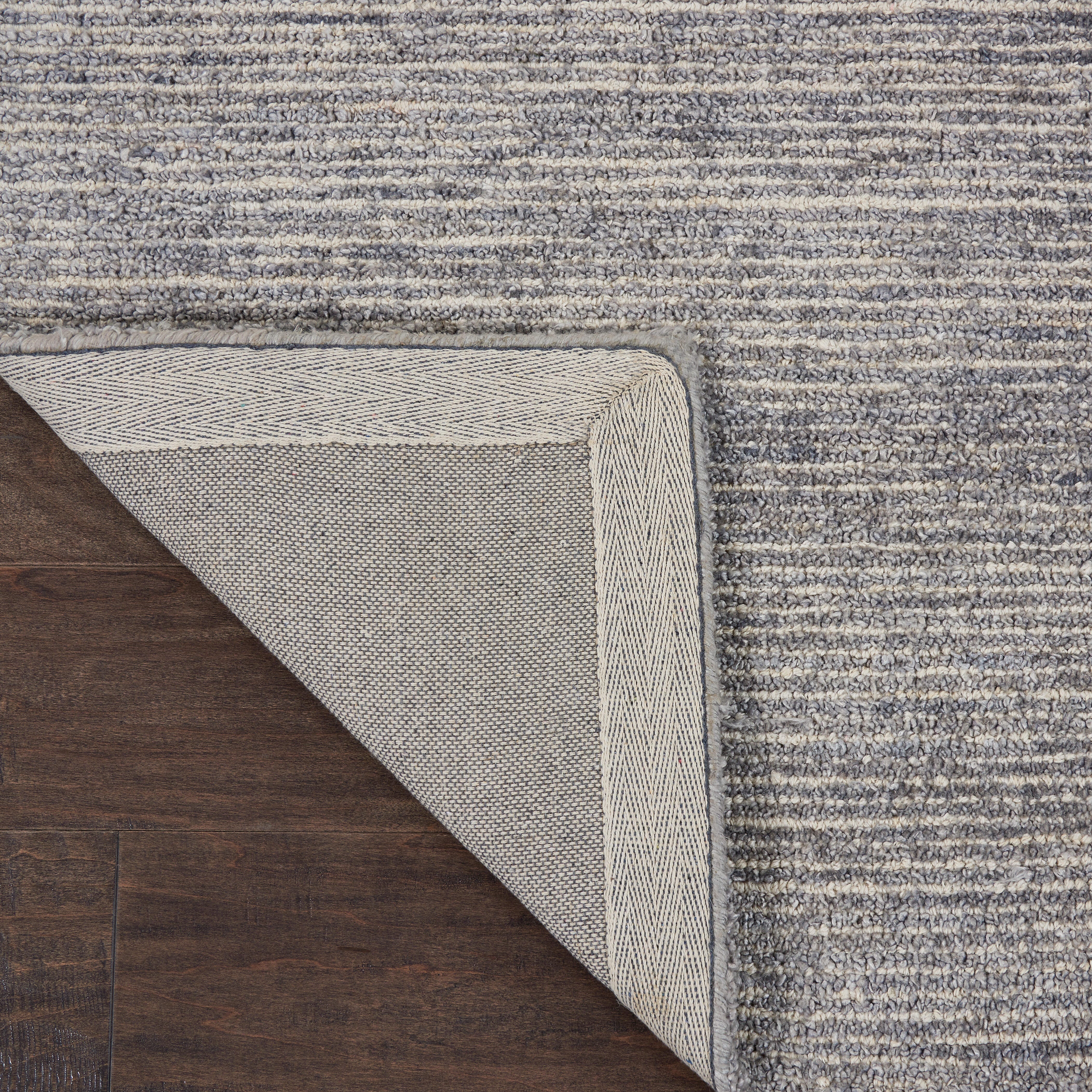 Nourison Nourison Weston 3'9" x 5'9" Silver Birch Modern Indoor Rug, Silver Birch, large