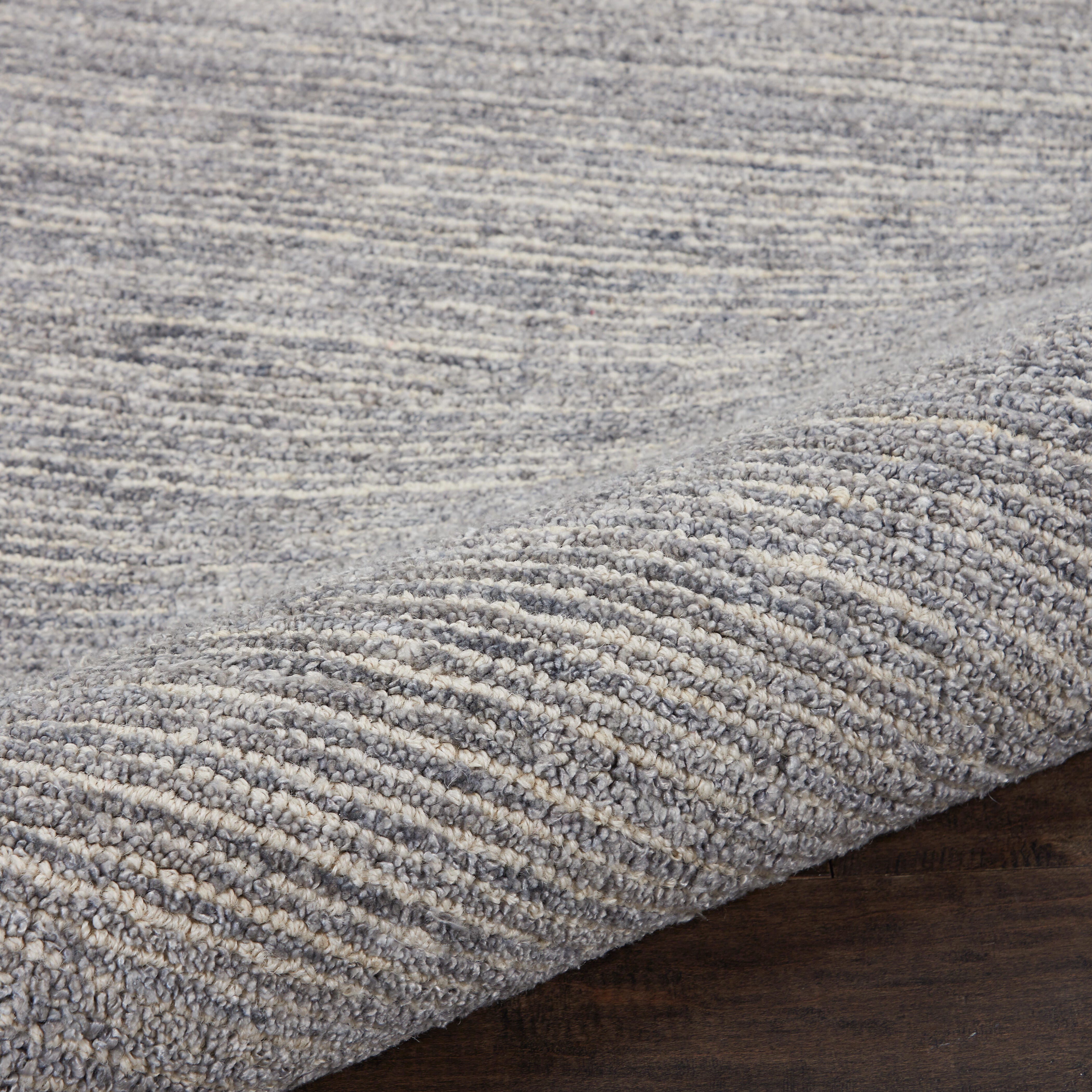 Nourison Nourison Weston 3'9" x 5'9" Silver Birch Modern Indoor Rug, Silver Birch, large