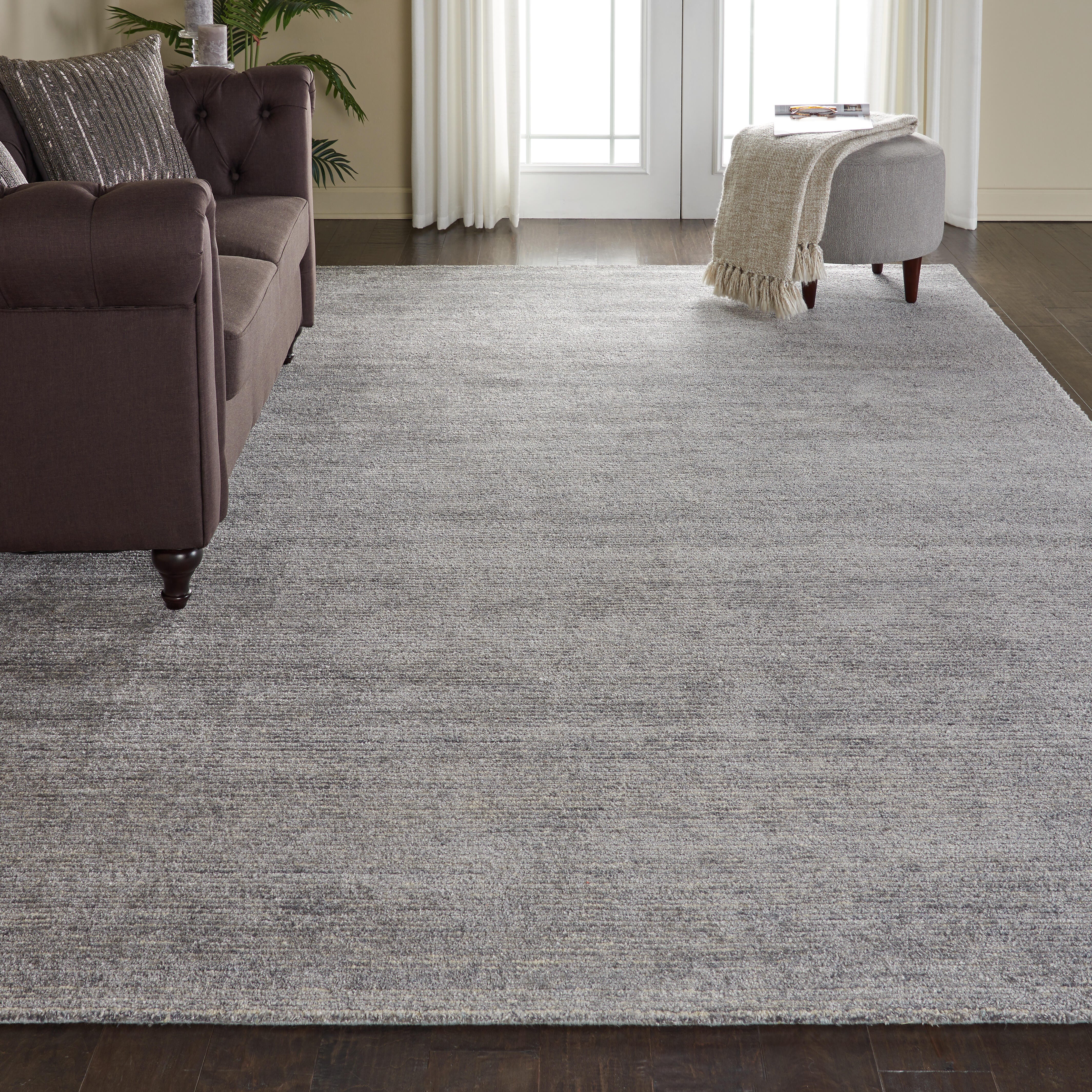 Nourison Nourison Weston 8' x 10'6" Silver Birch Modern Indoor Rug, Silver Birch, rollover
