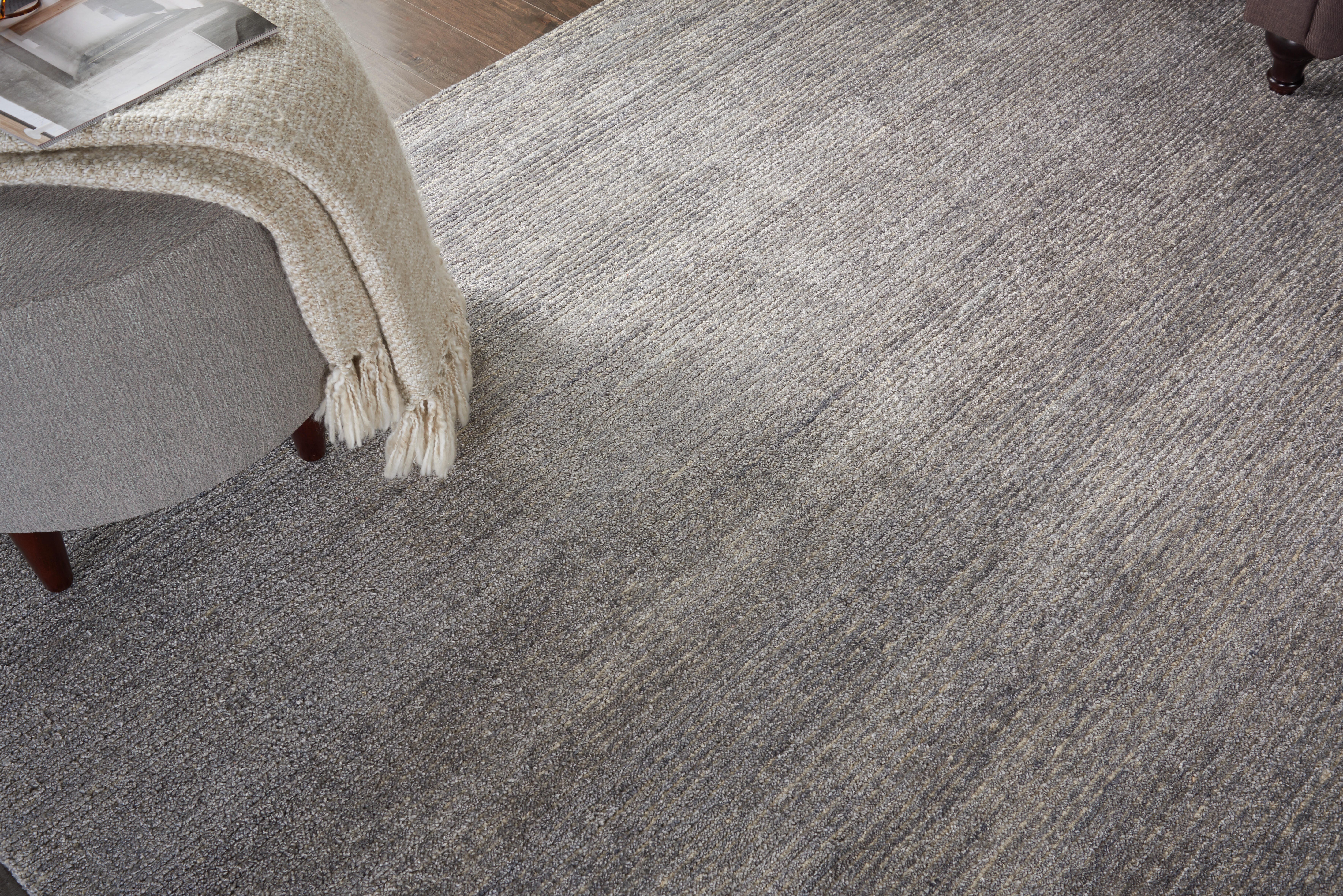 Nourison Nourison Weston 8' x 10'6" Silver Birch Modern Indoor Rug, Silver Birch, large